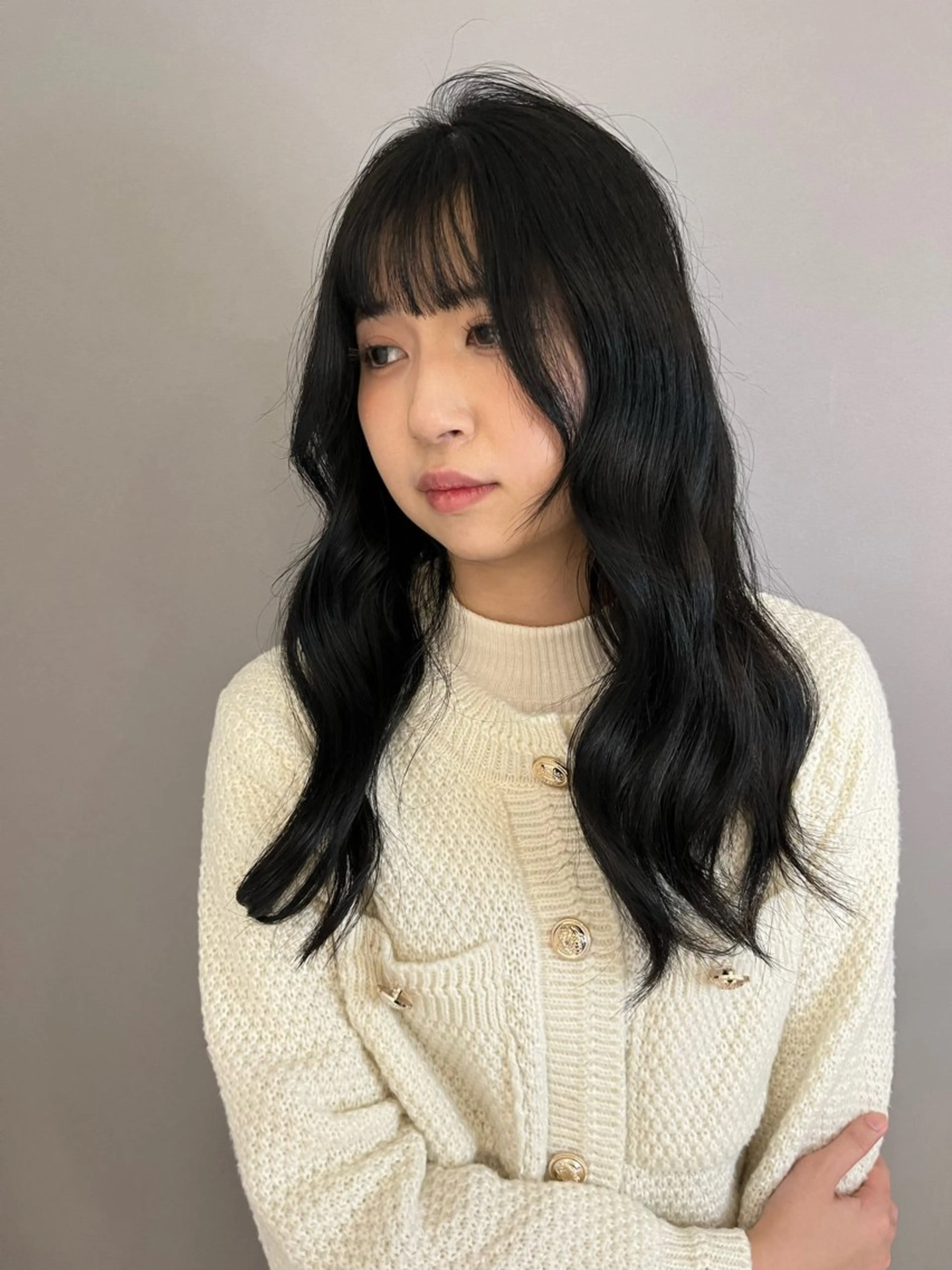 セミロング カラー ヘアカラー 坂本 理輝のヘアスタイル