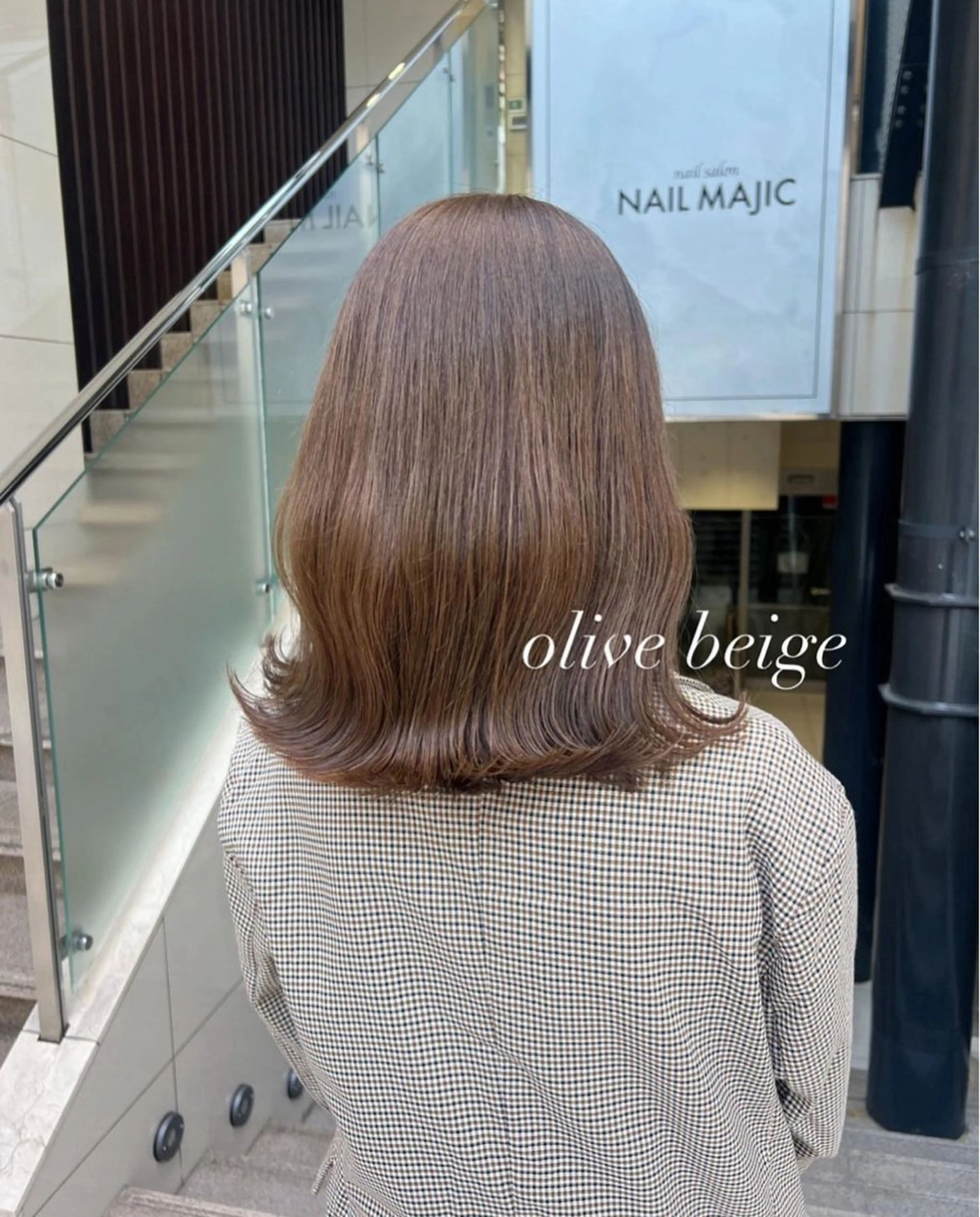 ミディアム カラー 【女性限定】 田中明莉🎀のヘアスタイル