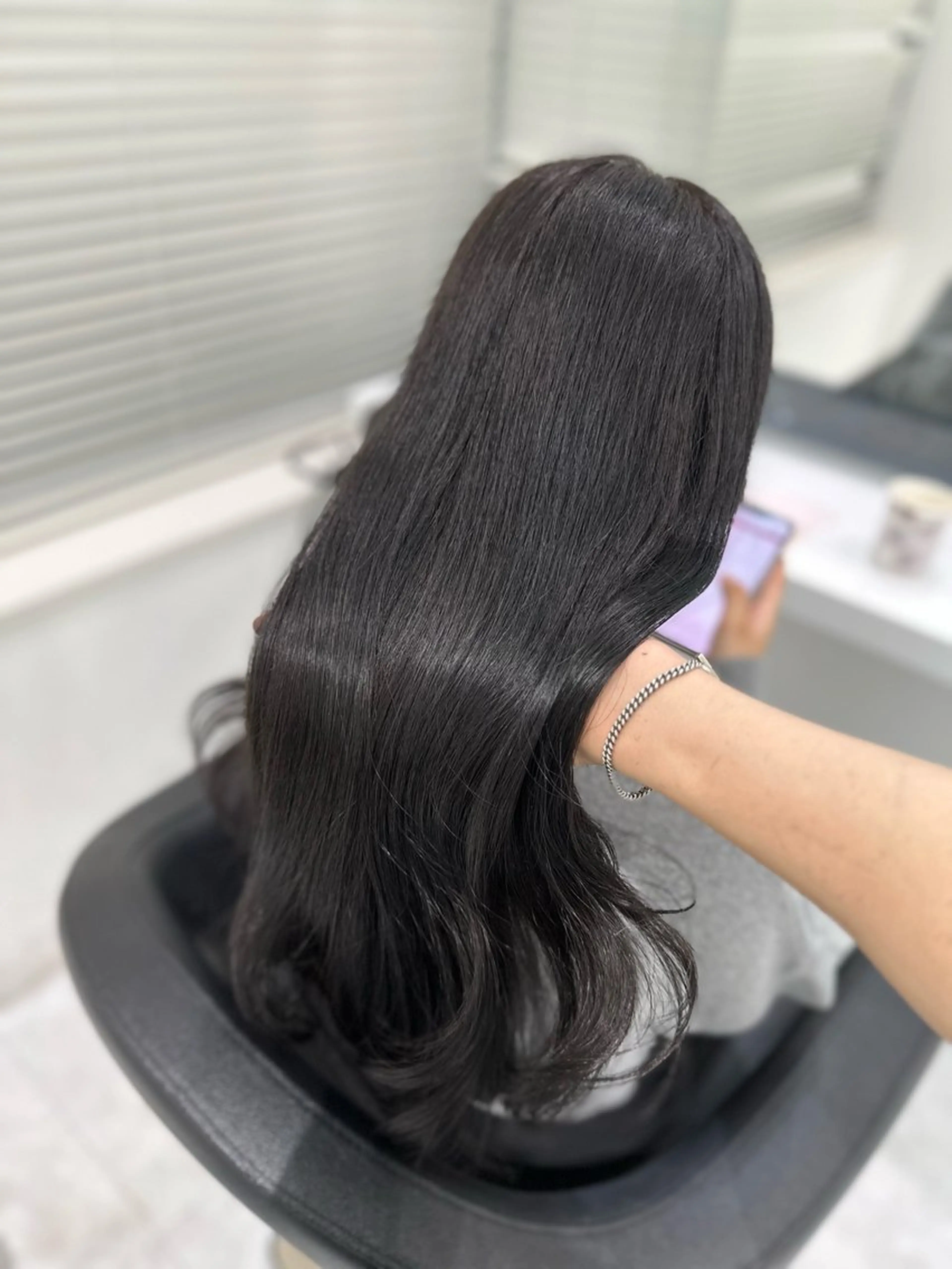 ロング カラー カット ヘアカラー トリートメント ヘッドスパ ヘアセット ♡上品韓国髪♡ブラ ウン/SAYATOのヘアスタイル