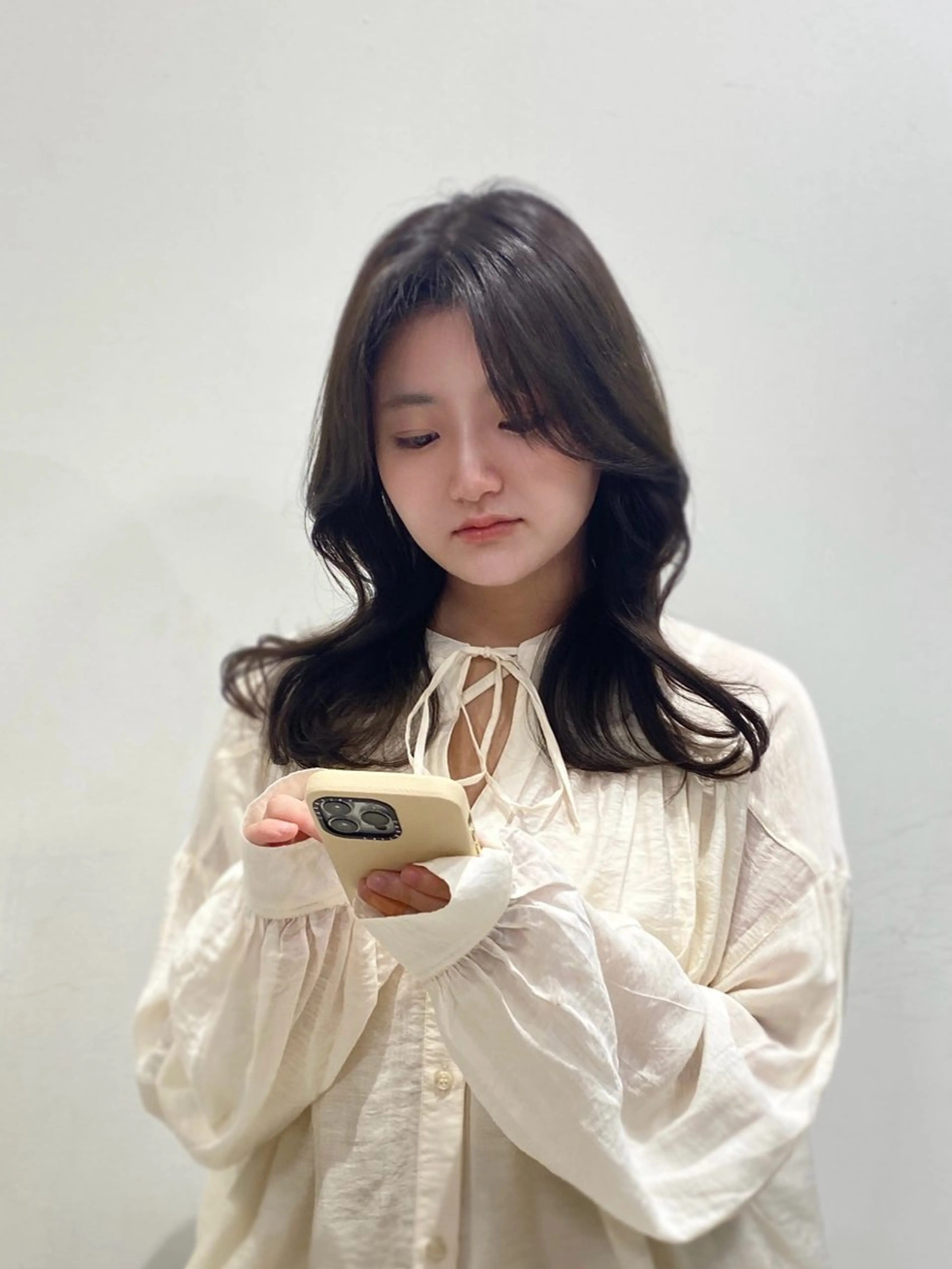 ミディアム カラー 岡山 愛のヘアスタイル