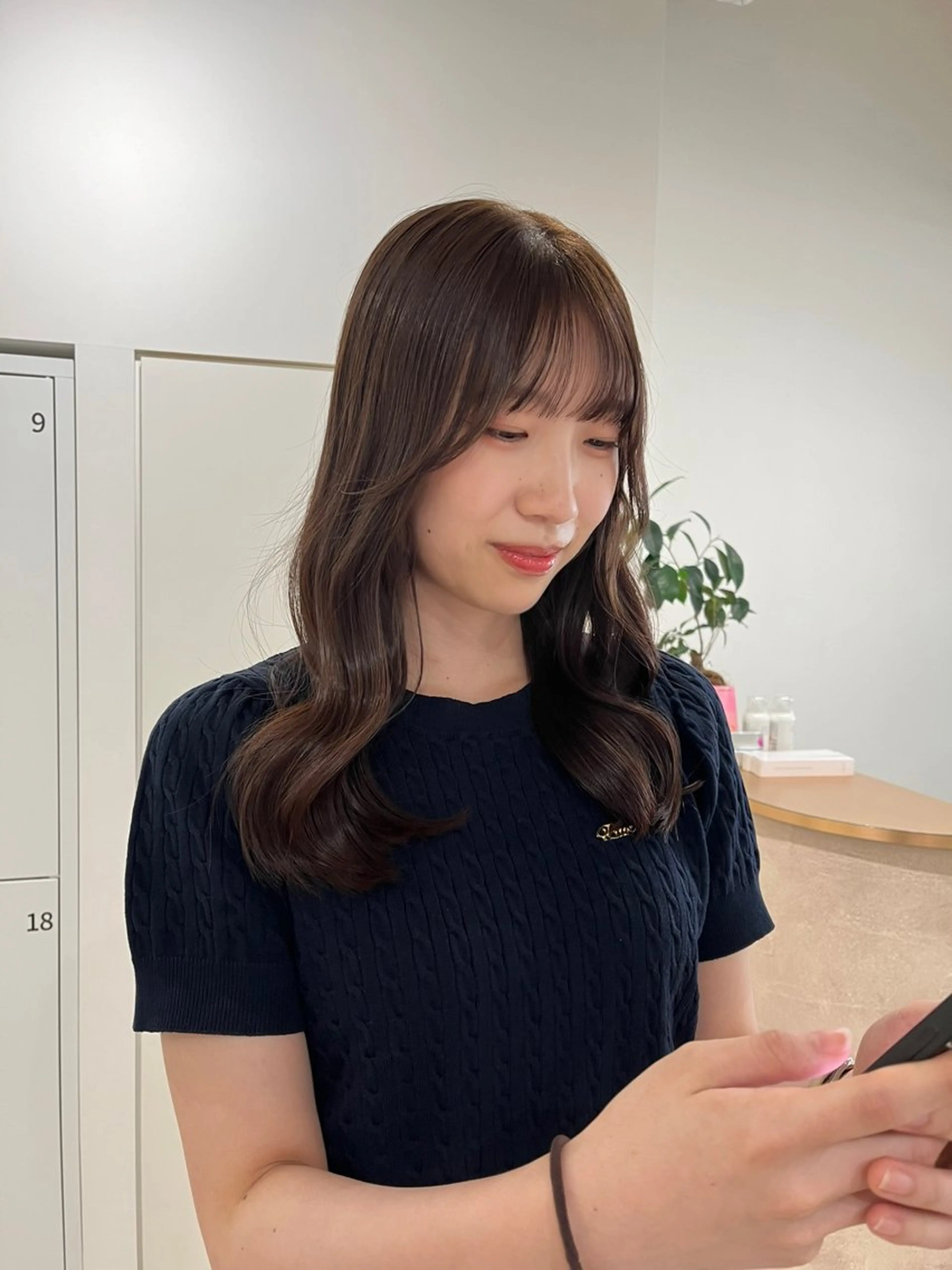 セミロング レイヤーカット カット 池田 未瑠のヘアスタイル