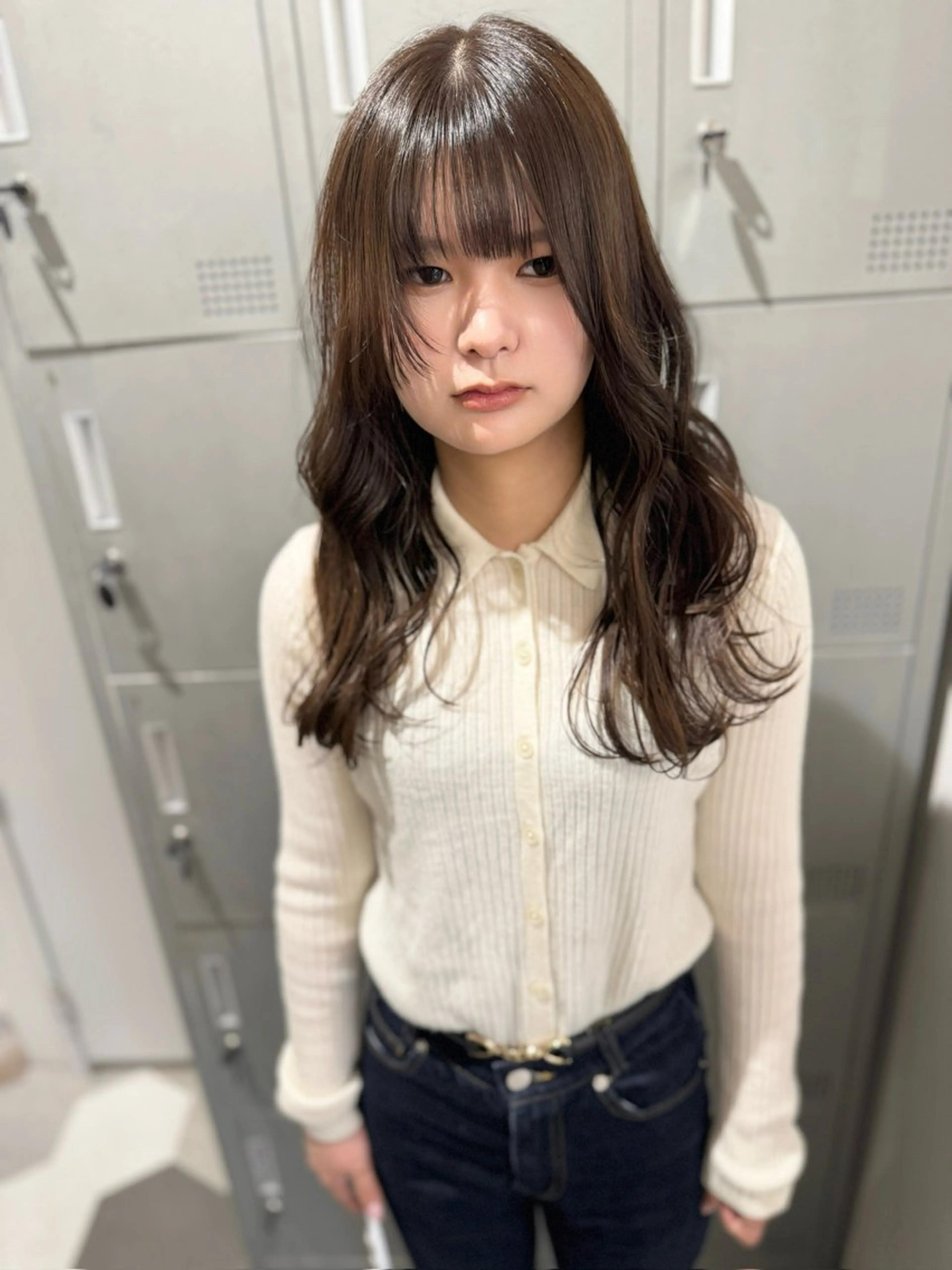 セミロング カット ヘアカラー 【天満1艶髪】潤艶/ 髪質改善🌹釣本竜哉のヘアスタイル