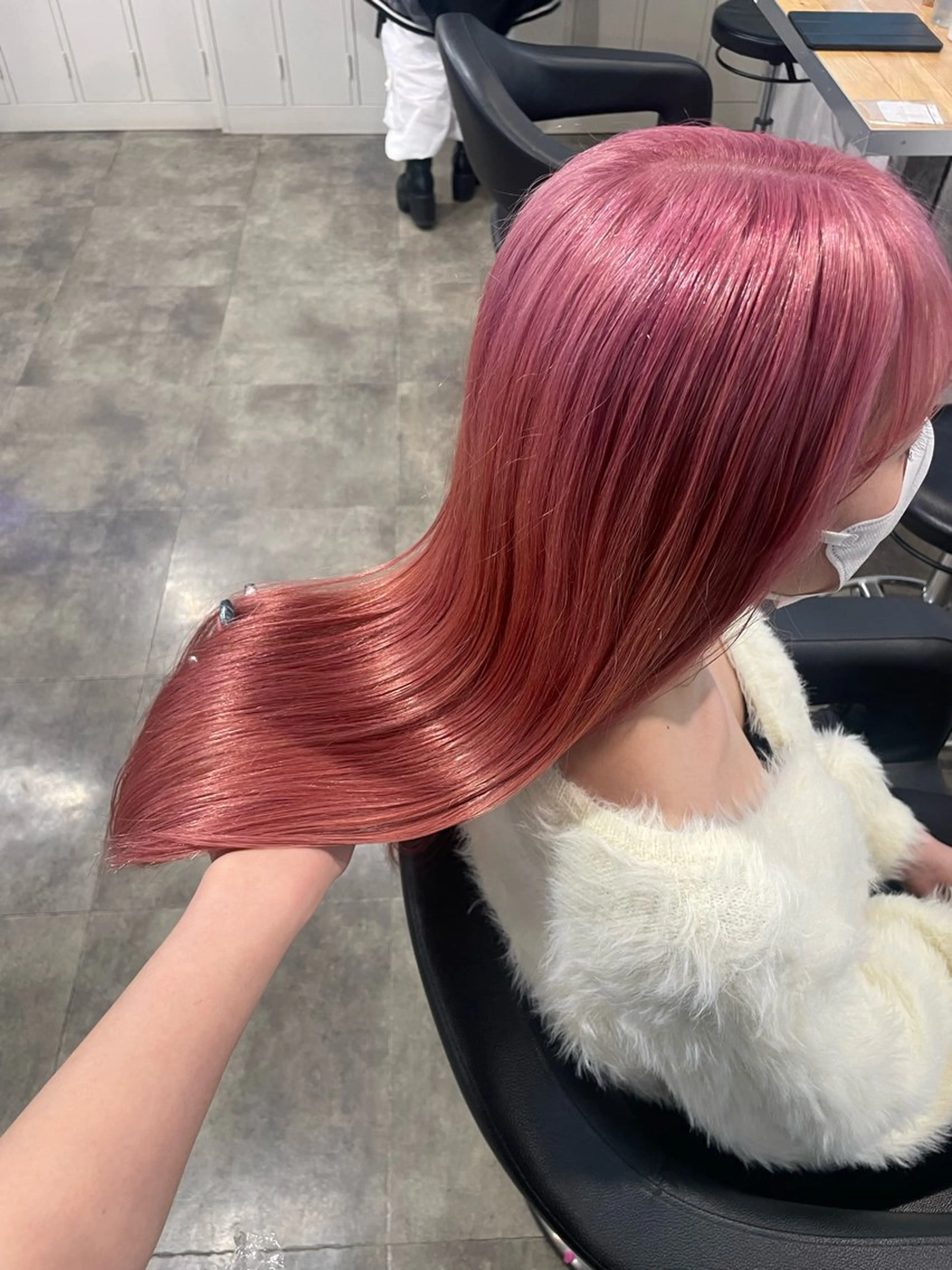 ロング ヘアカラー ハイトーンブロンド 横浜💞ミオのヘアスタイル