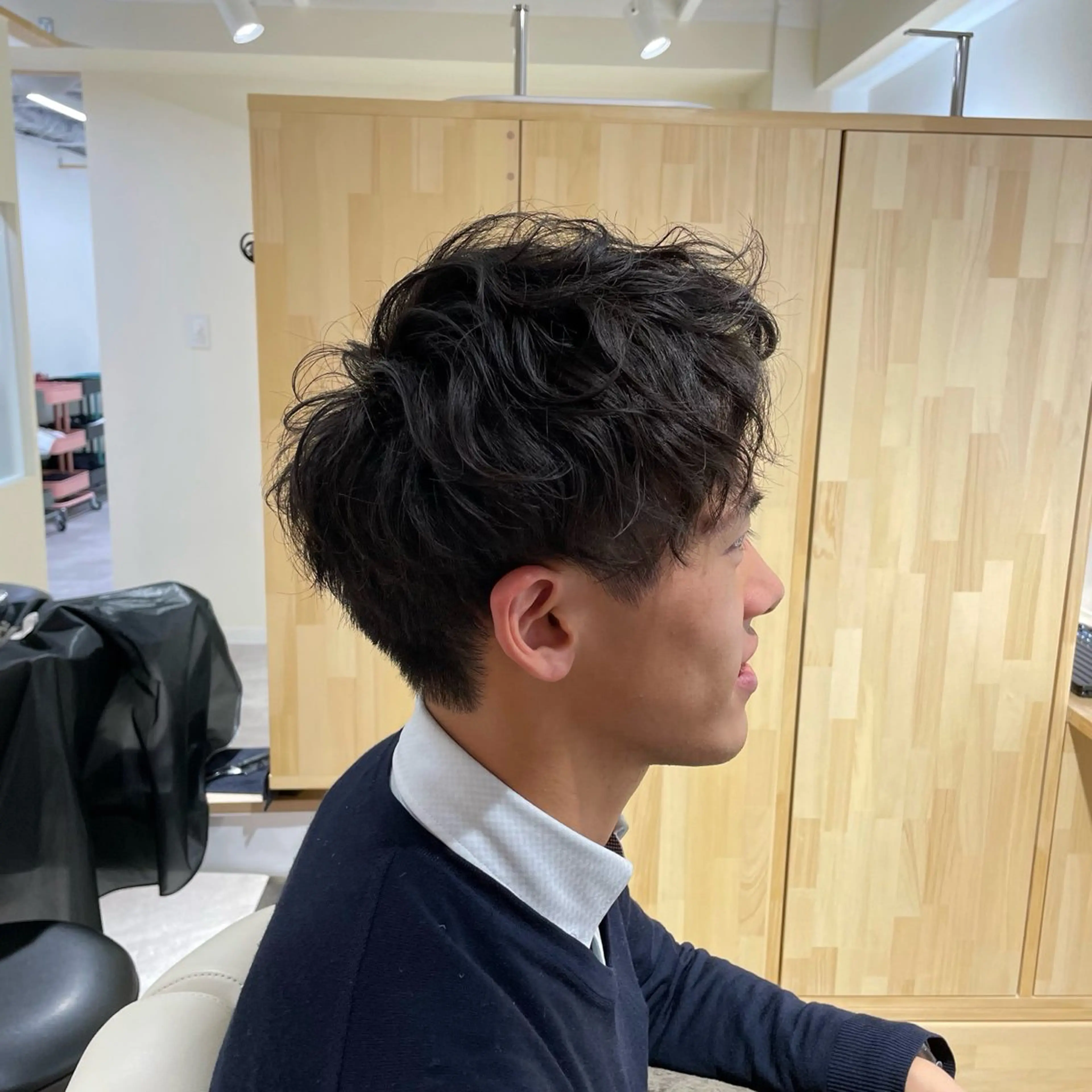 メンズカット+ニュアンスパーマの写真