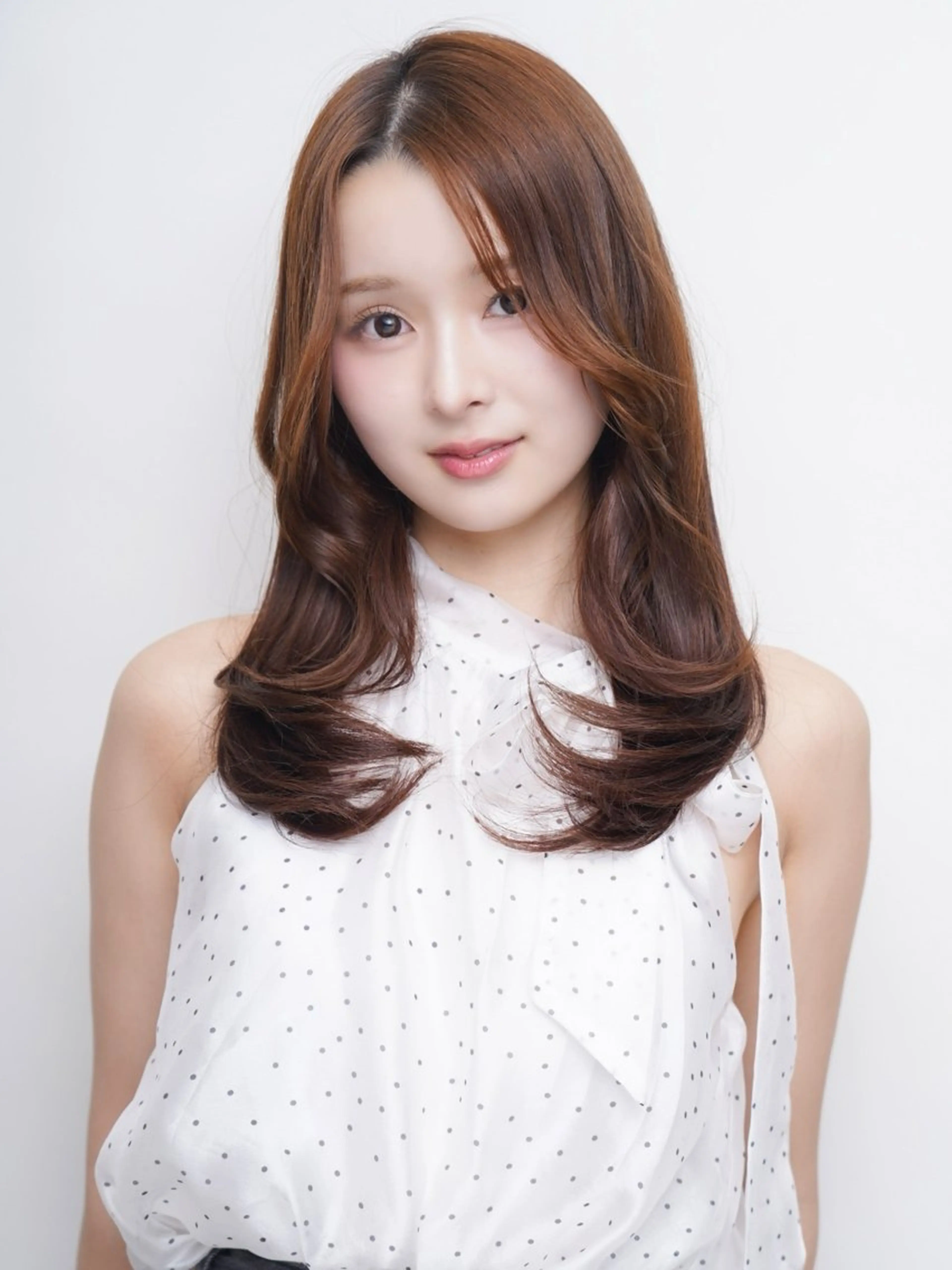 セミロング カラー カット ヘアカラー トリートメント 髪質改善特化🥣🫧 天神美容室のヘアスタイル