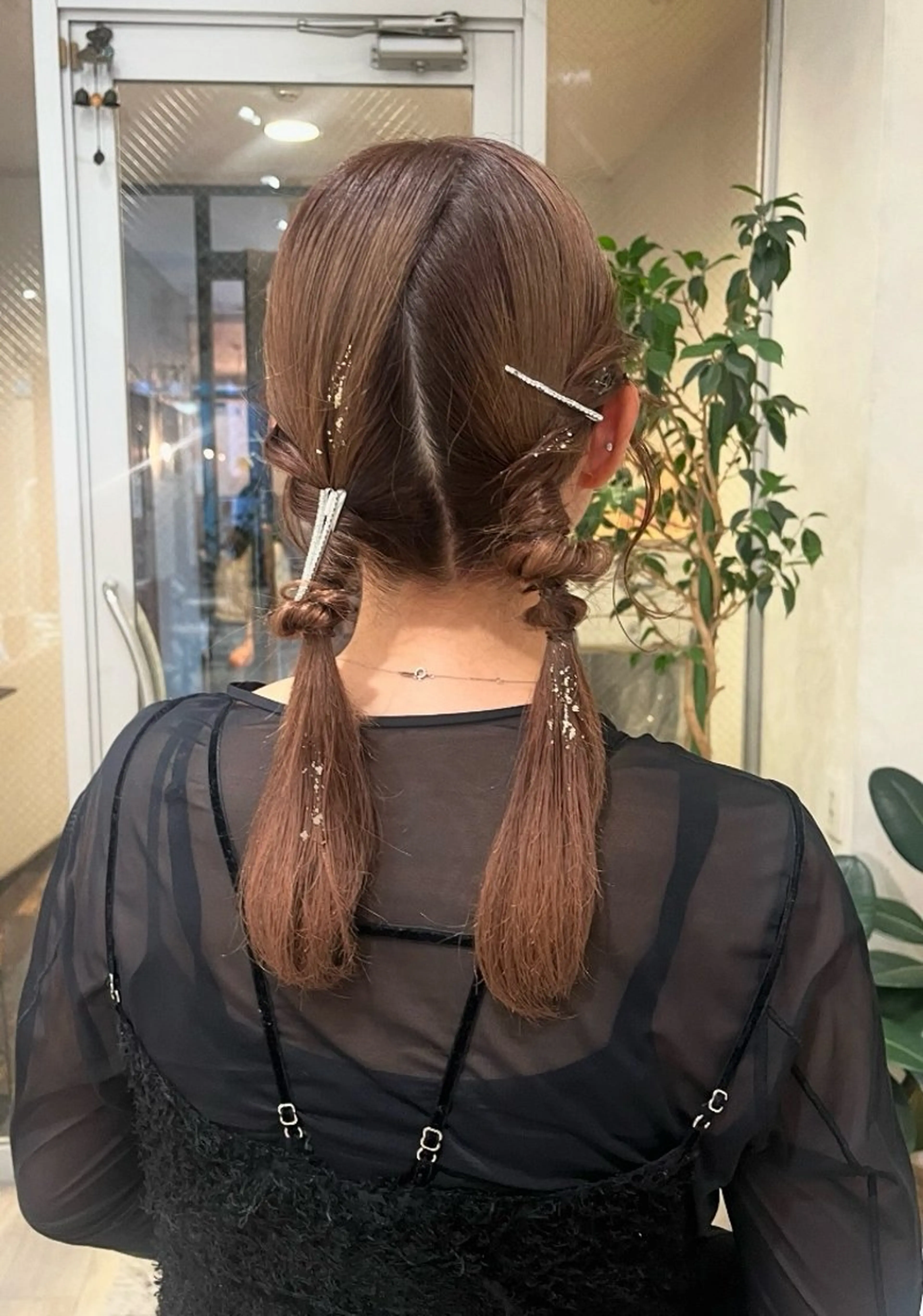 セミロング カラー ヘアアレンジ nakahara madokaのヘアスタイル