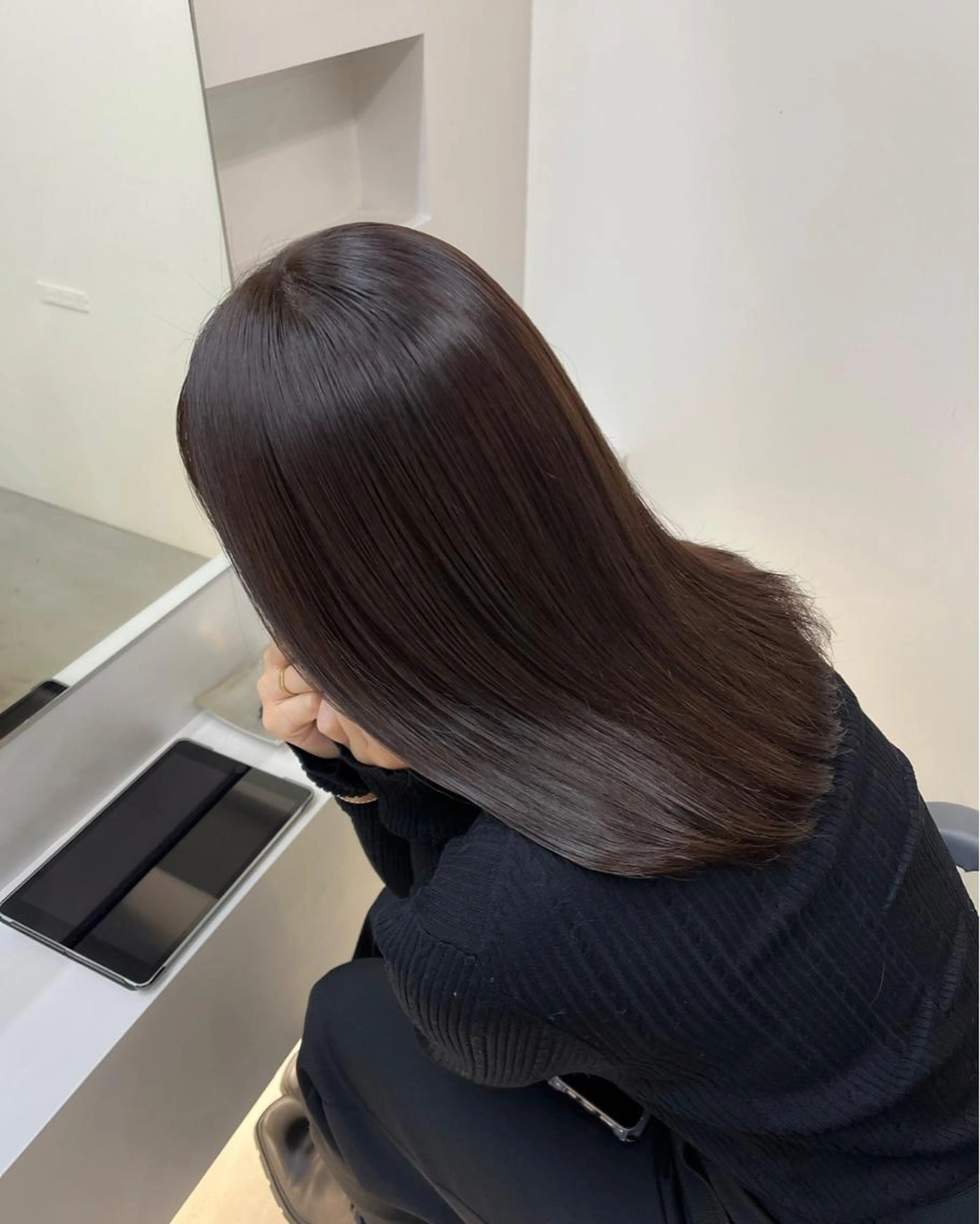 髪質改善カラー＋トリートメントの写真