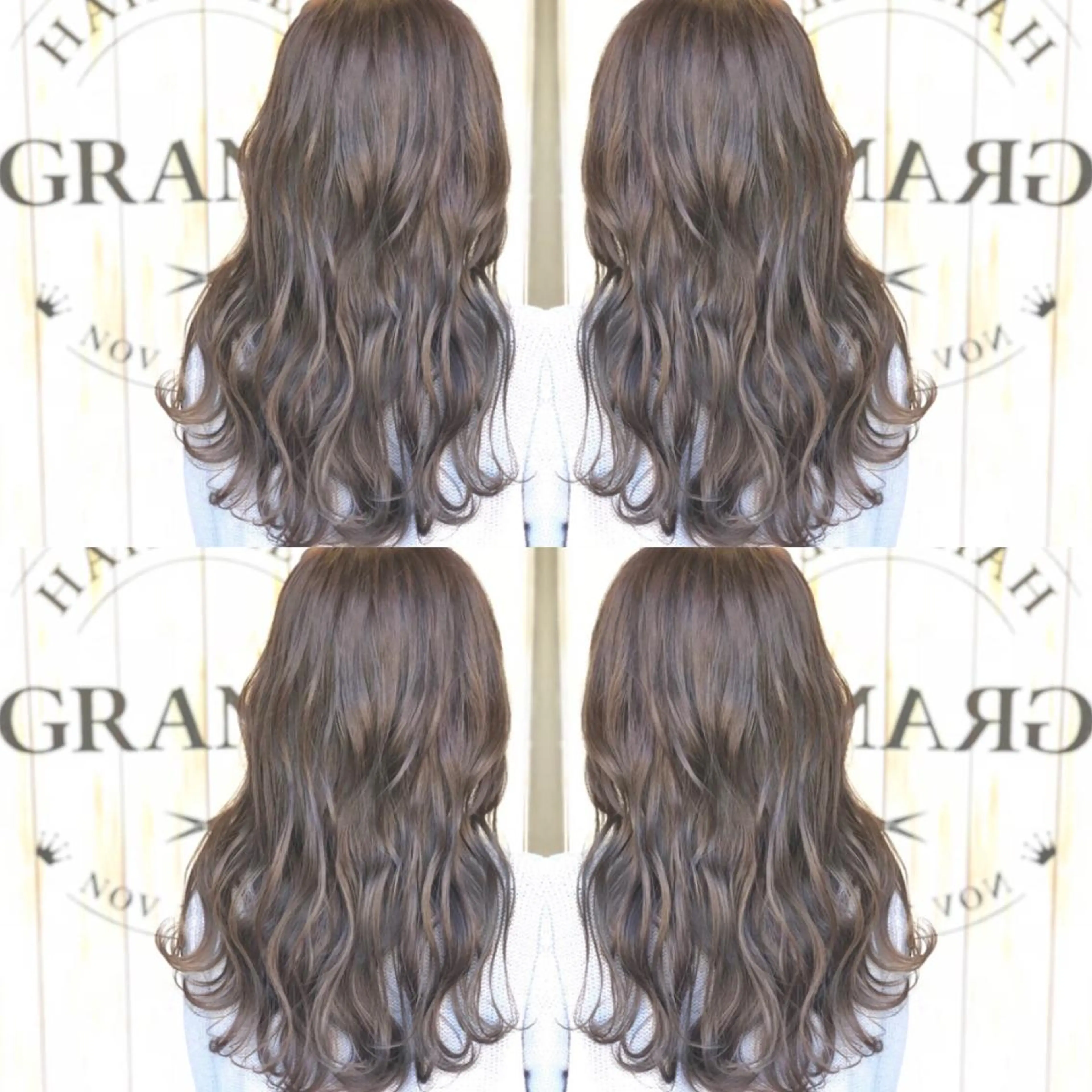 カラー ロング ブリーチ グレージュ カット ヘアカラー トリートメント ハイトーン得意😍 FORのヘアスタイル