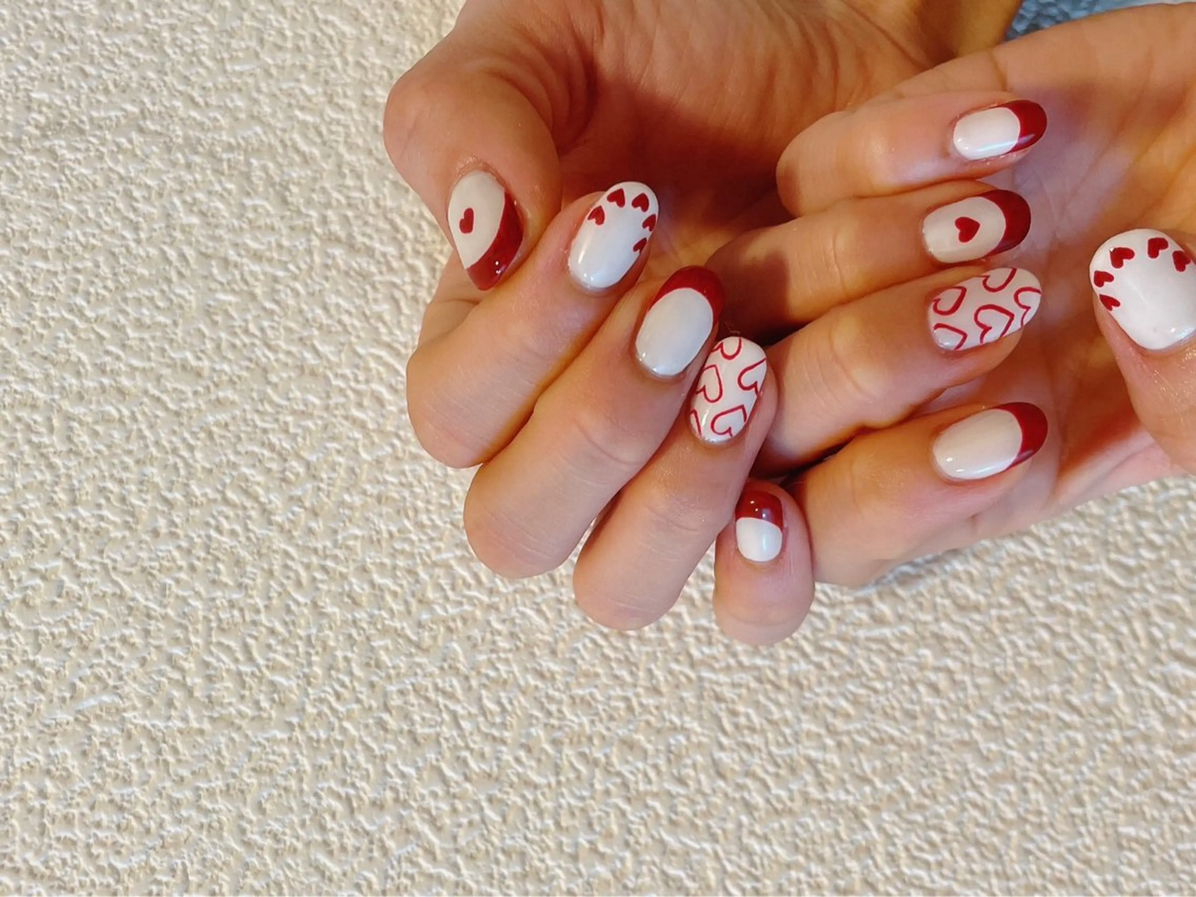 ネイル オーロラネイル フットネイル フレンチネイル ジェルネイル ハート ハンドネイル kiki nail 二子玉川のネイルデザイン