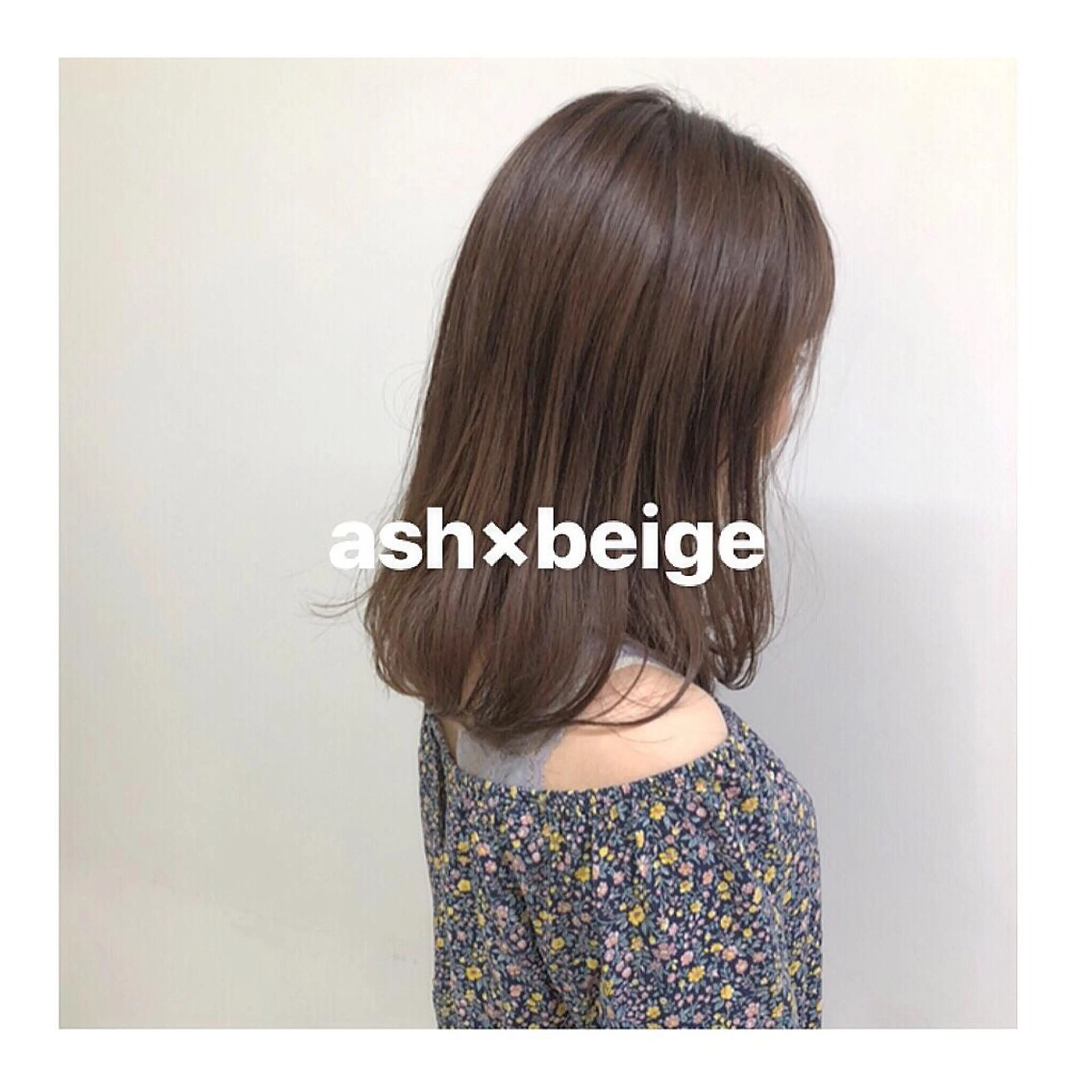 ミディアム カラー アッシュ ベージュカラー ヘアカラー ハイトーン特化🌟 仲川和人のヘアスタイル