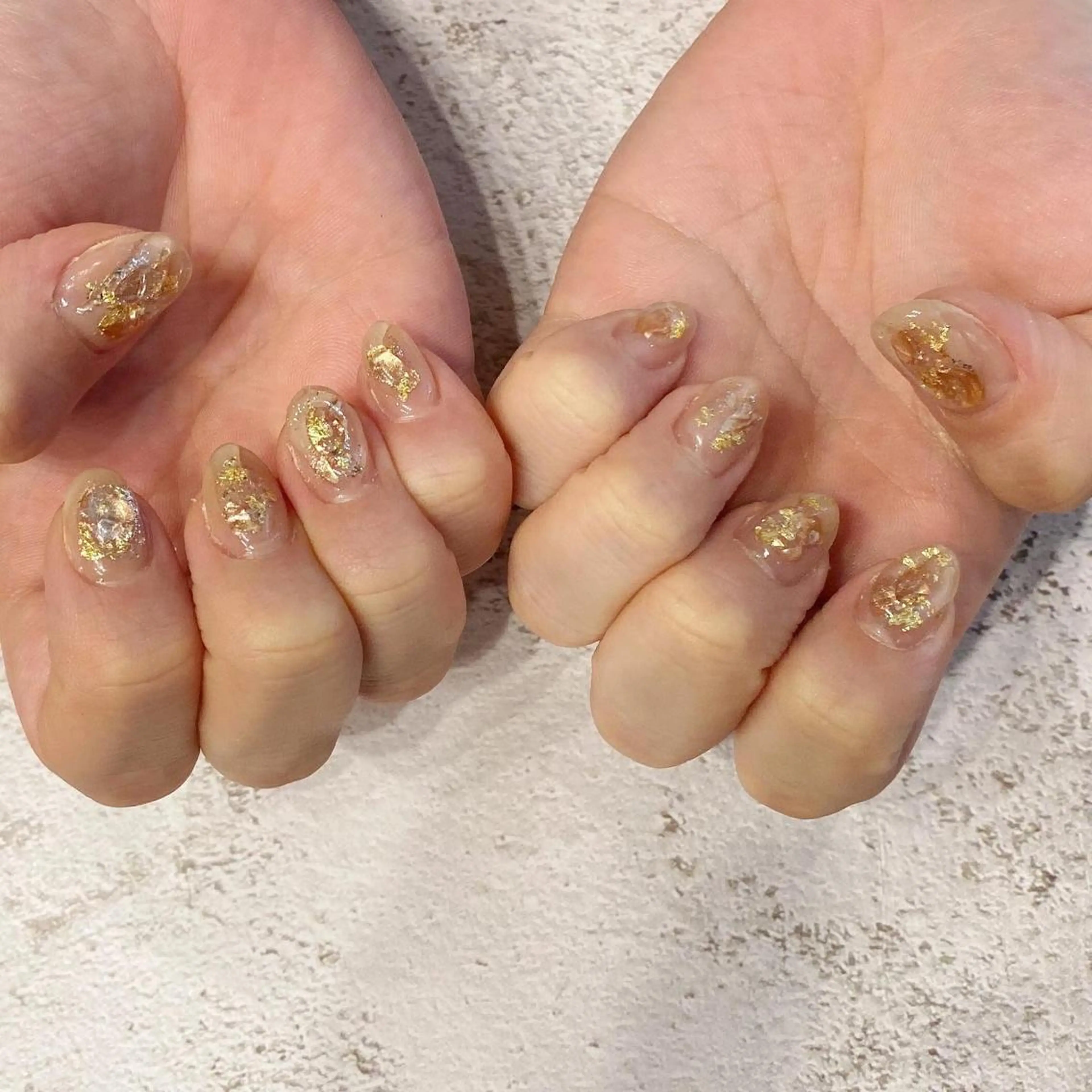 ネイル 韓国ネイル ラメ(グリッター) ミラーネイル ニュアンスネイル ワンホンネイル ハンドネイル mermooi nailのネイルデザイン