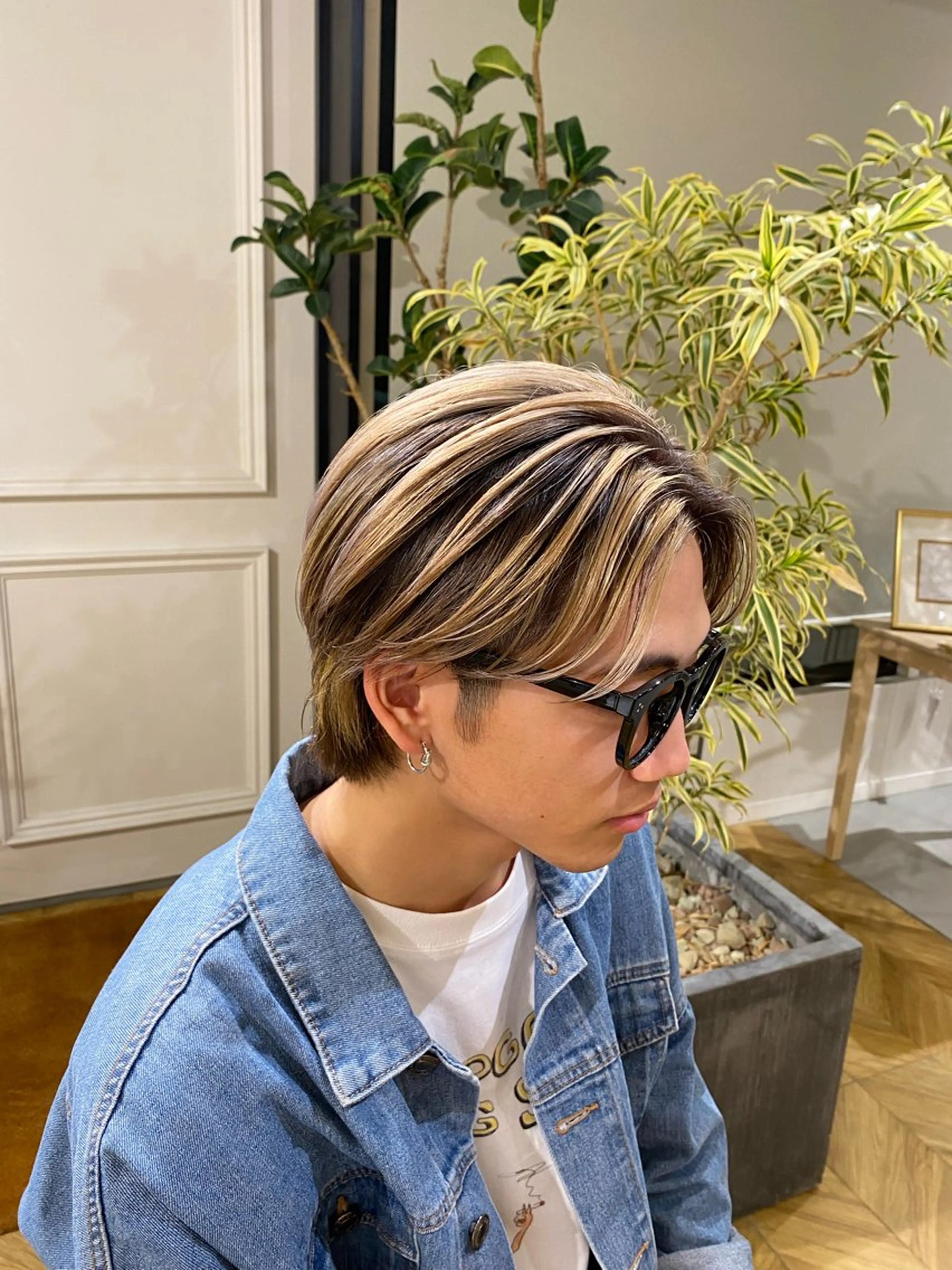 カラー メンズ ヘアカラー yate'/ Wカラー/小出捷也のヘアスタイル