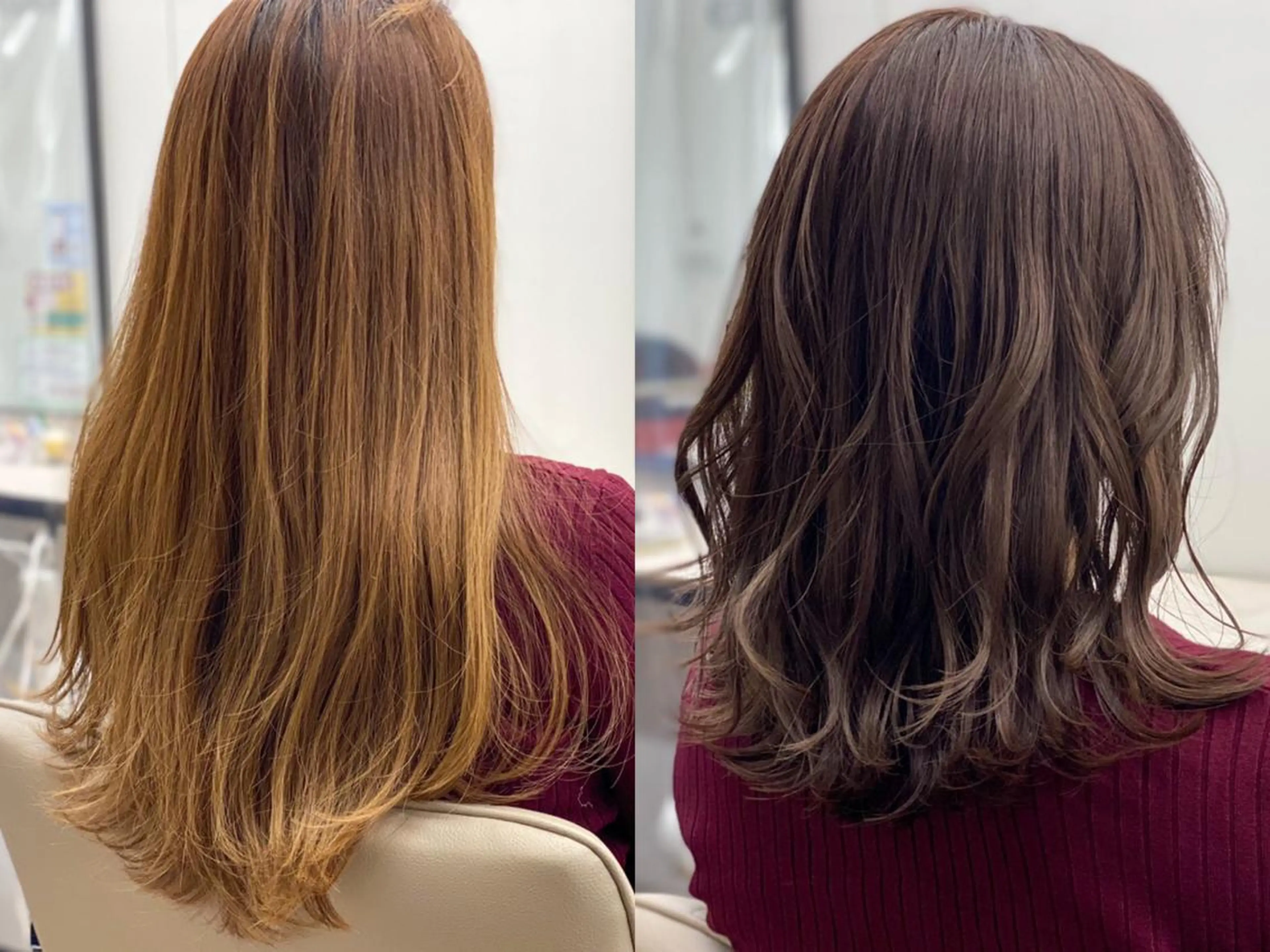 セミロング パーマ セミロングパーマ デジタルパーマ ニュアンスパーマ ⭐️N° blao 名古屋栄【髪質改善】のヘアスタイル