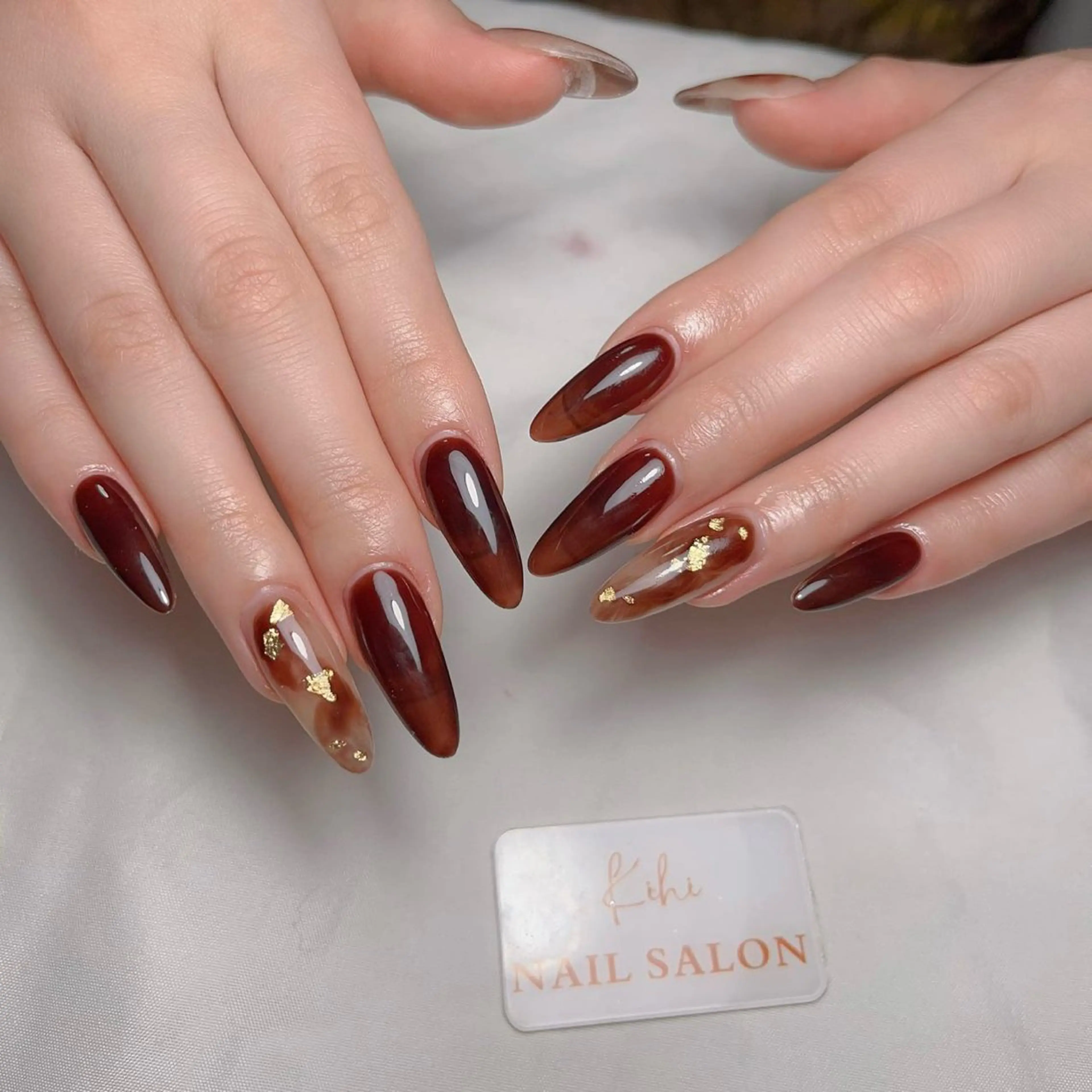 ネイル アートネイル フレンチネイル ジェルネイル グラデーション 韓国ネイル ハンドネイル Nail Salon Kihi さくらのネイルデザイン