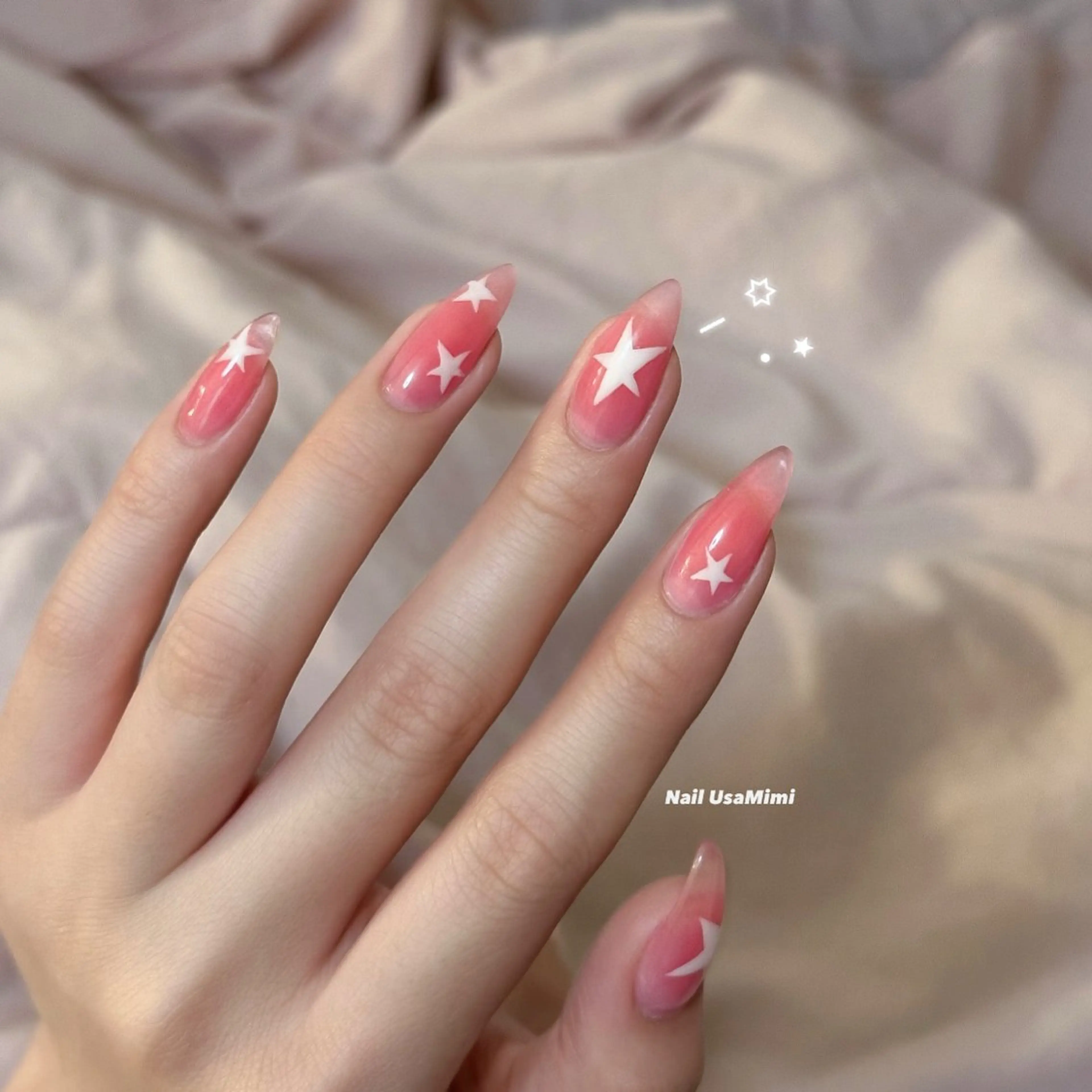 ネイル ハンドネイル 本町NailUsaM imi MOMOKAのネイルデザイン