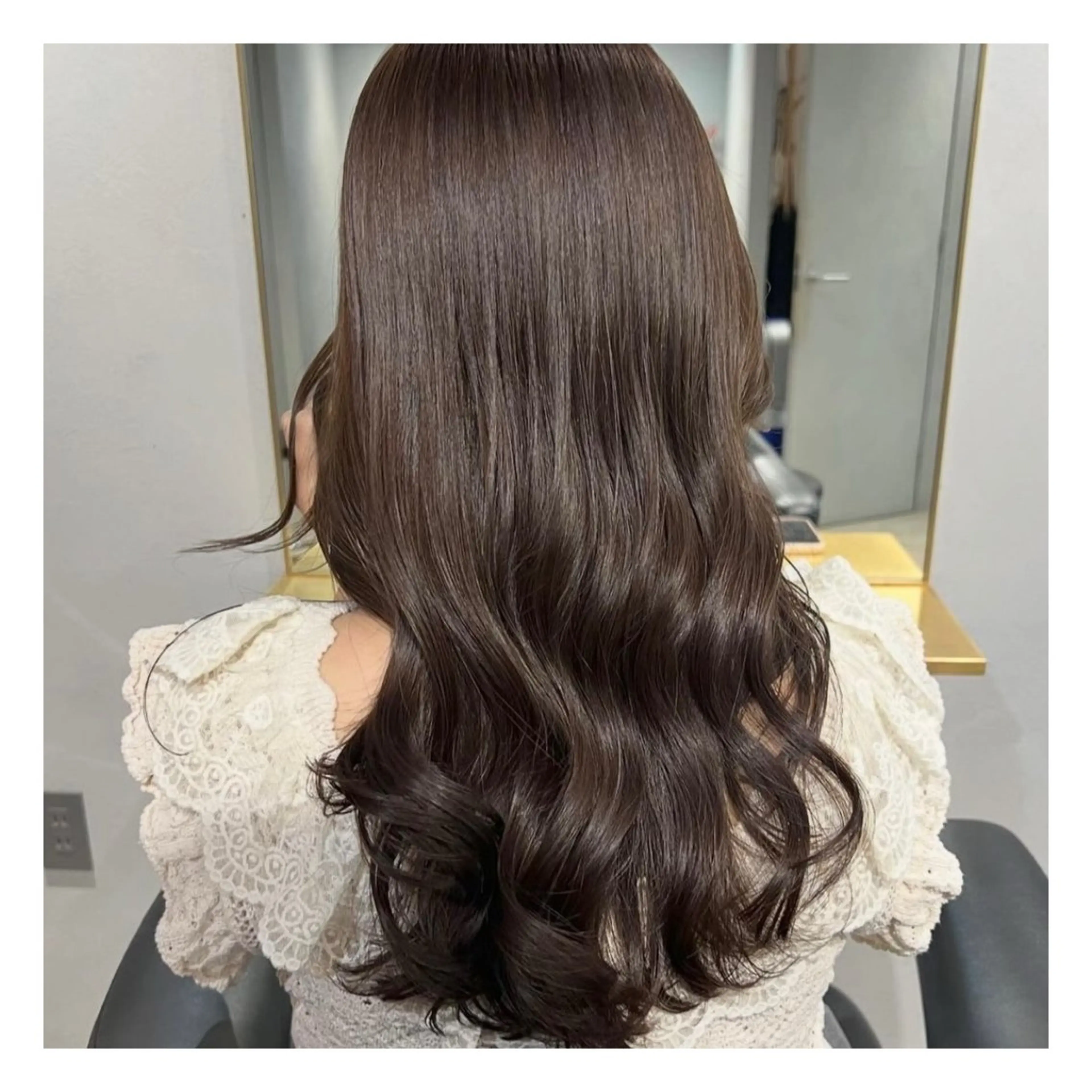 ロング ヘアカラー ワンカラー特別価格 /表参道/ことりのヘアスタイル