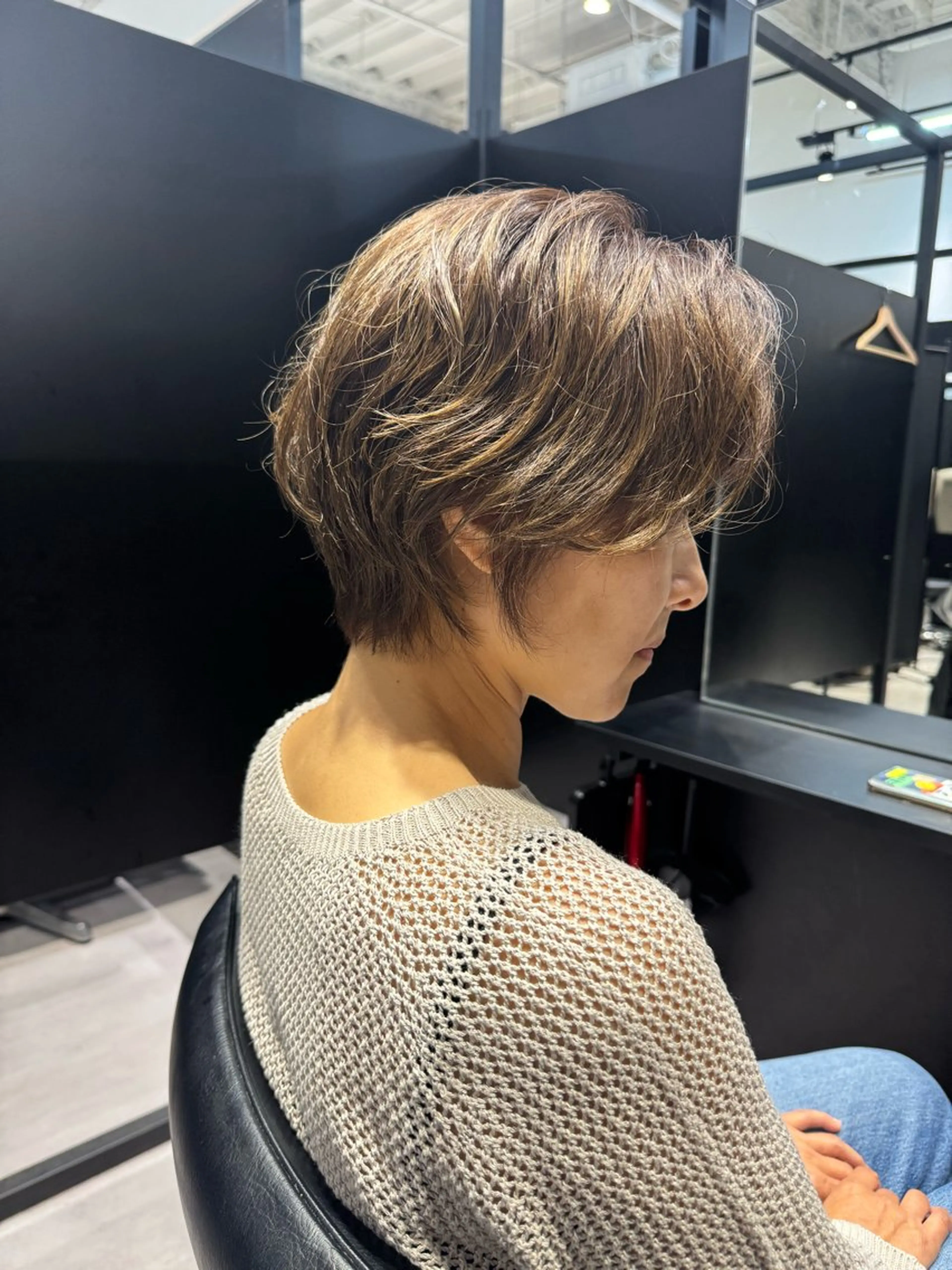 ショート カット ヘアカラー GO TODAY 心斎橋edel店所属・白髪ぼかし/髪質 改善/KOMORIのヘアスタイル