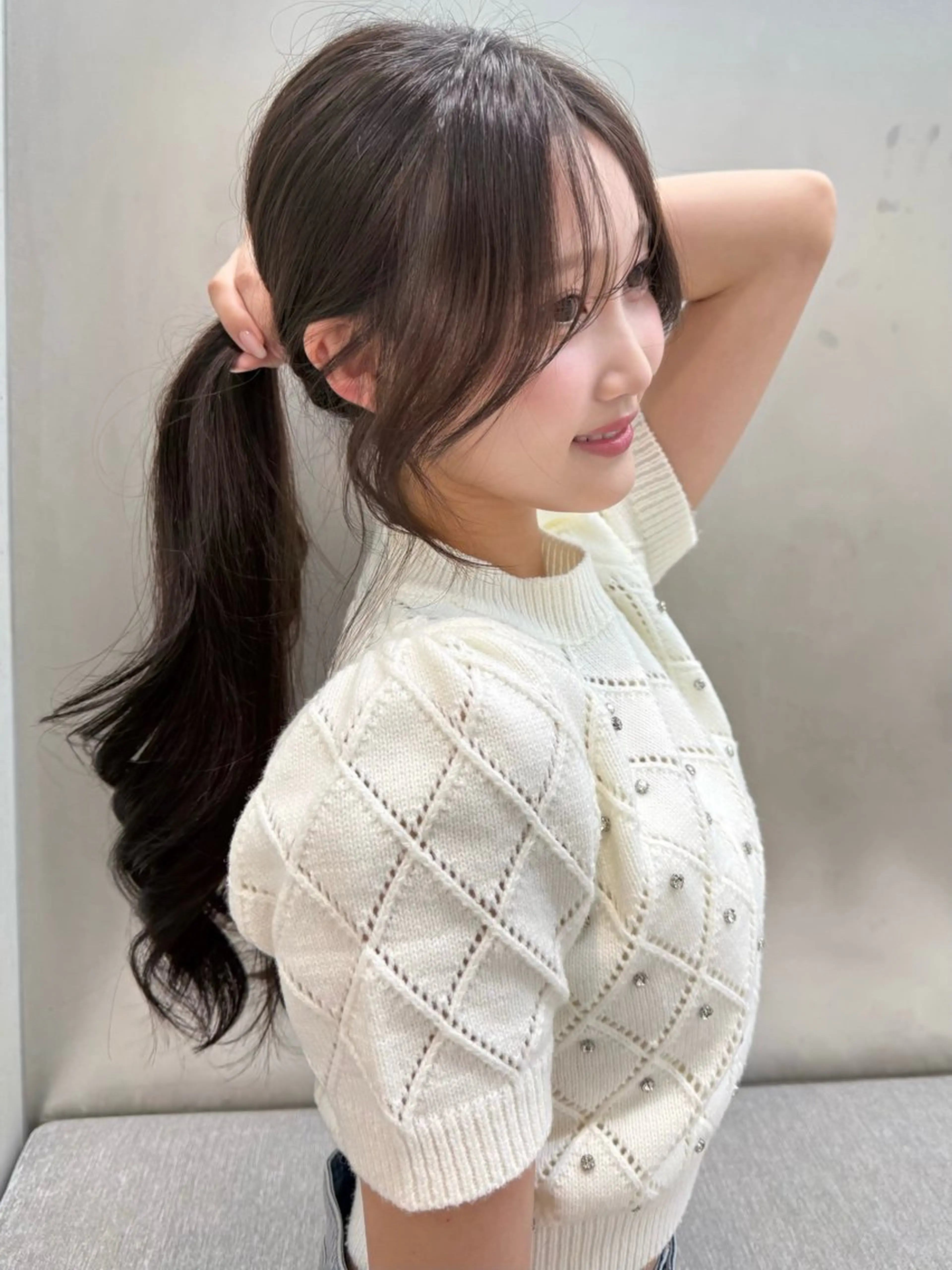 ロング 韓国ヘア/ワンホン ちひろのヘアスタイル
