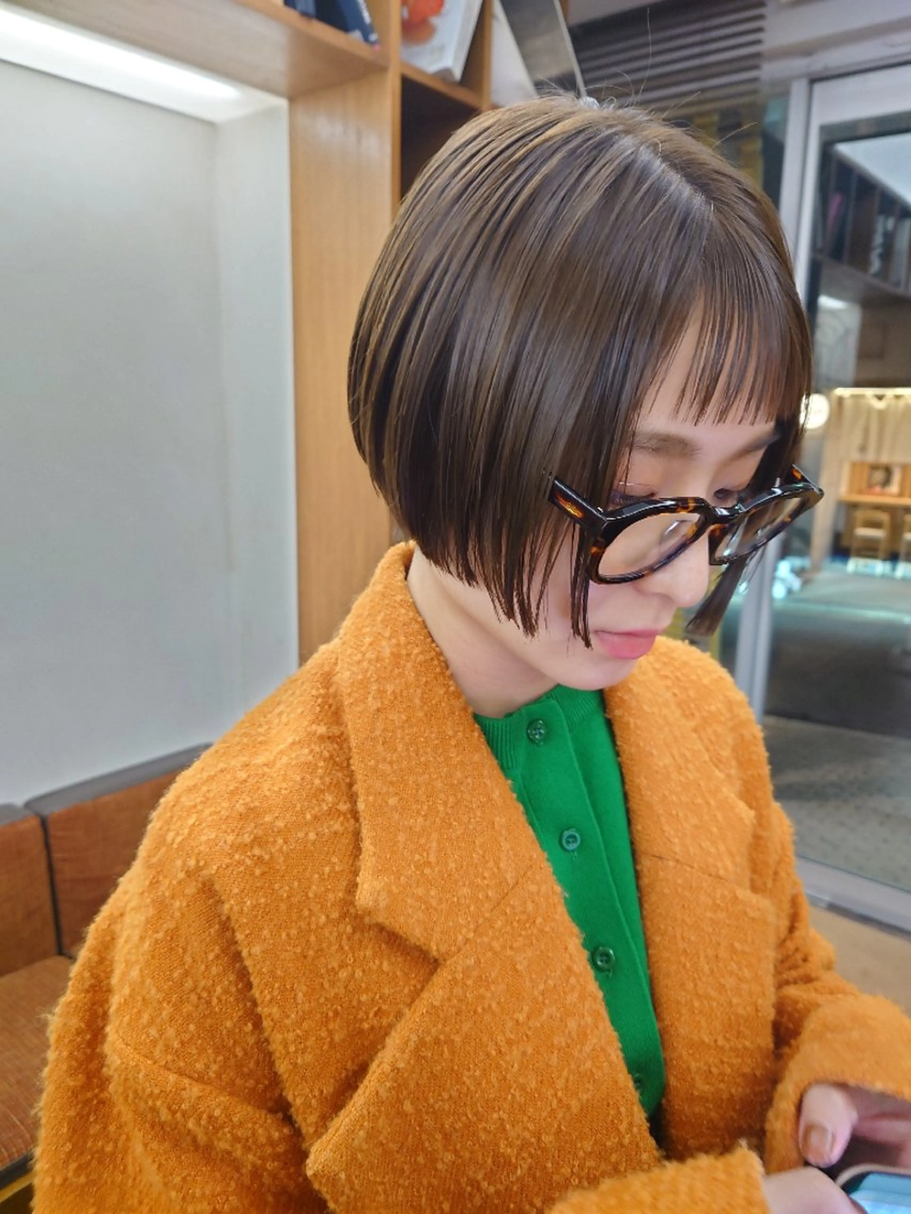 ショート カラー ベージュカラー 透明感カラー ボブ Paddle所属・【メンズスタイル】 ﾏｴﾇﾏｷﾎのヘアスタイル