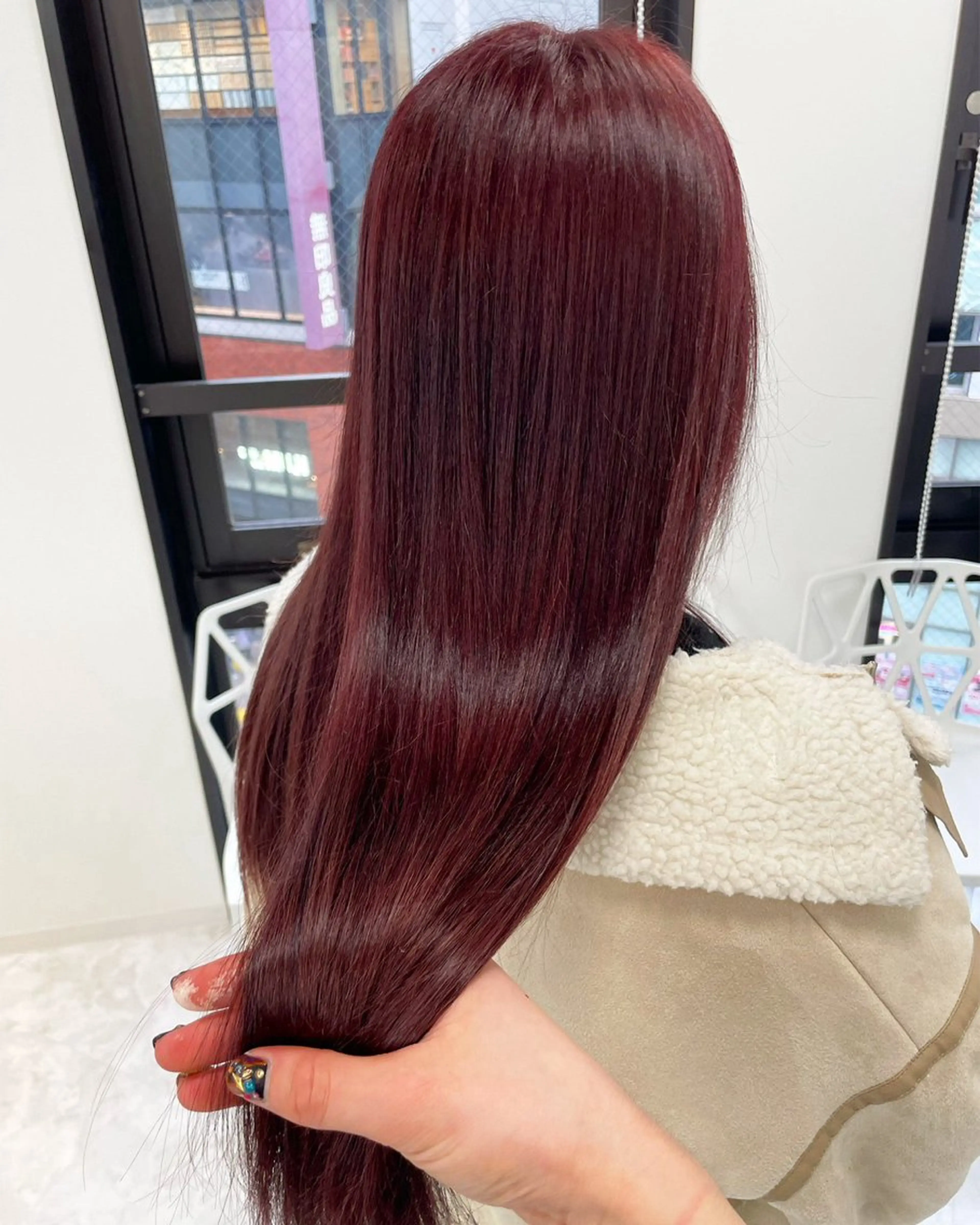 ロング カラー カット ヘアカラー 🍒ワイン系 ウルフカット🍒拓未のヘアスタイル