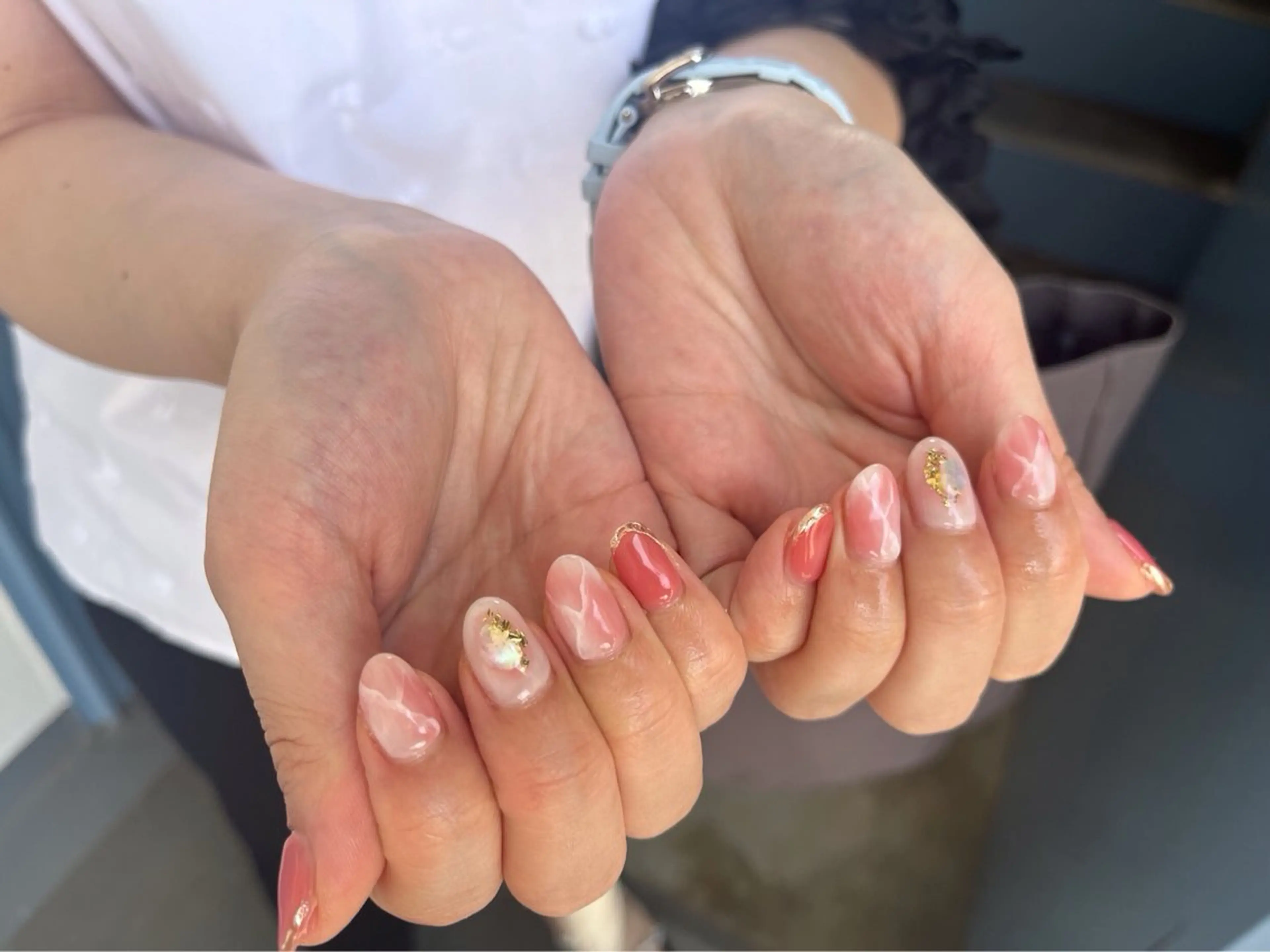 ネイル オーロラネイル フットネイル フレンチネイル ジェルネイル マグネットネイル ハンドネイル kiki nail 二子玉川のネイルデザイン