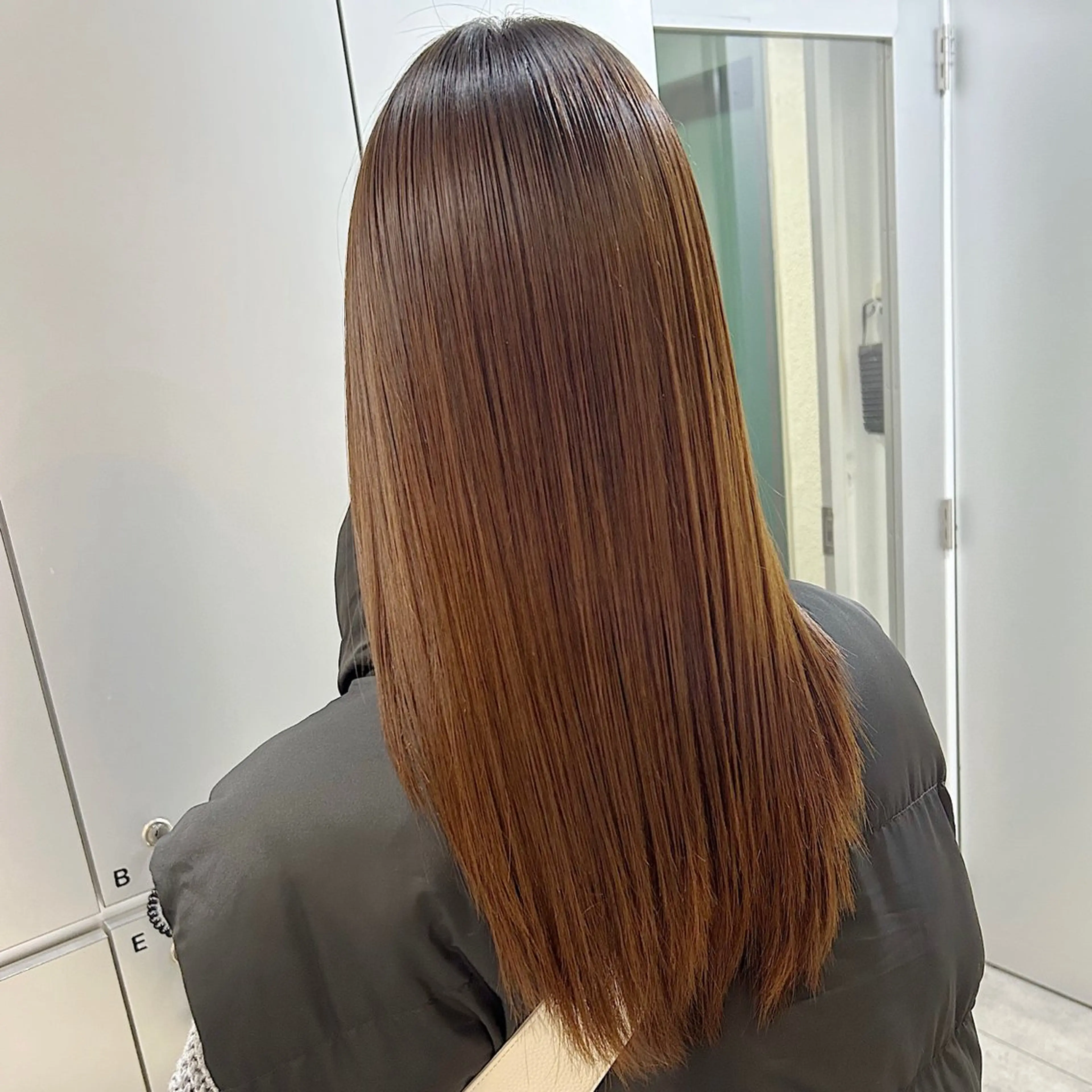 ロング 縮毛矯正 トリートメント Alea by little 横浜所属・♡🌚垢抜け艶カラー Shiori🌝♡のヘアスタイル