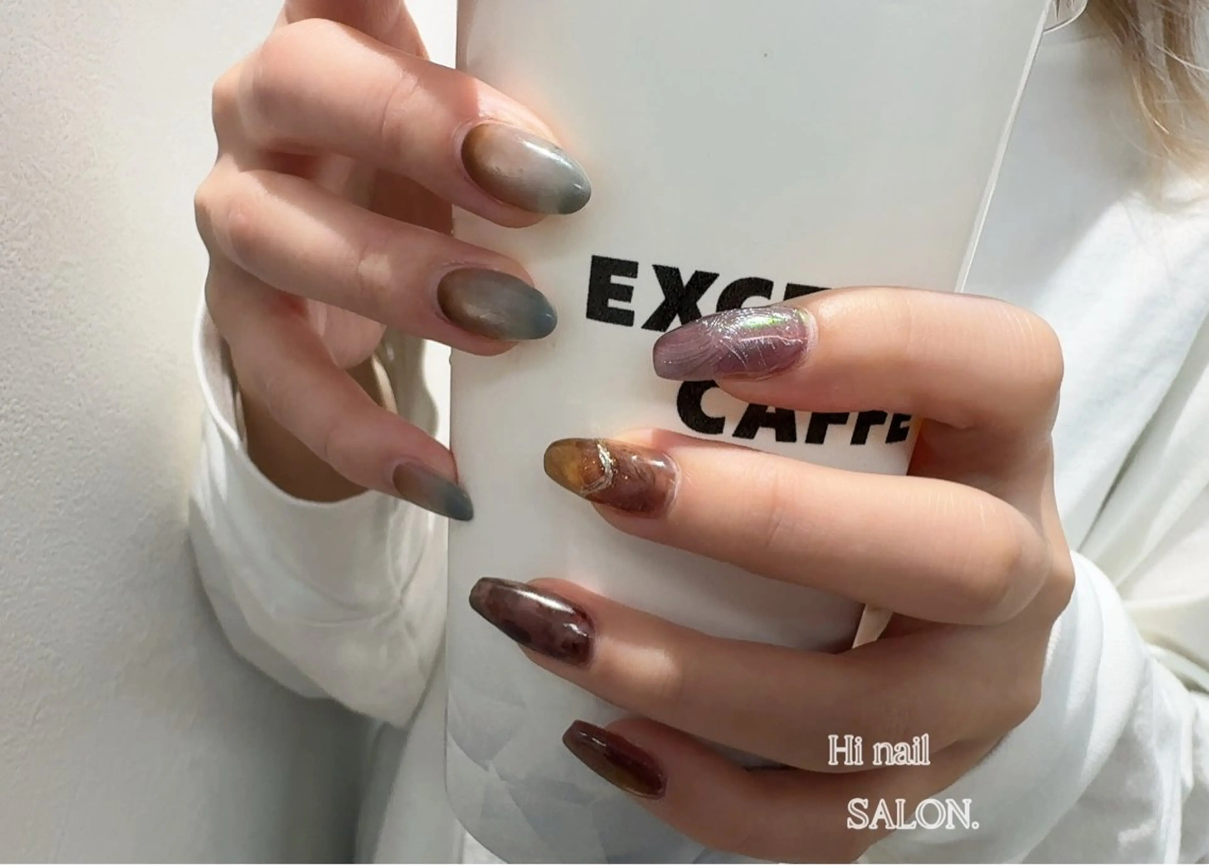 ネイル チークネイル フレンチネイル 韓国ネイル マグネットネイル 持ち込み ハンドネイル Hi nail 【ハイネイル】池袋のネイルデザイン