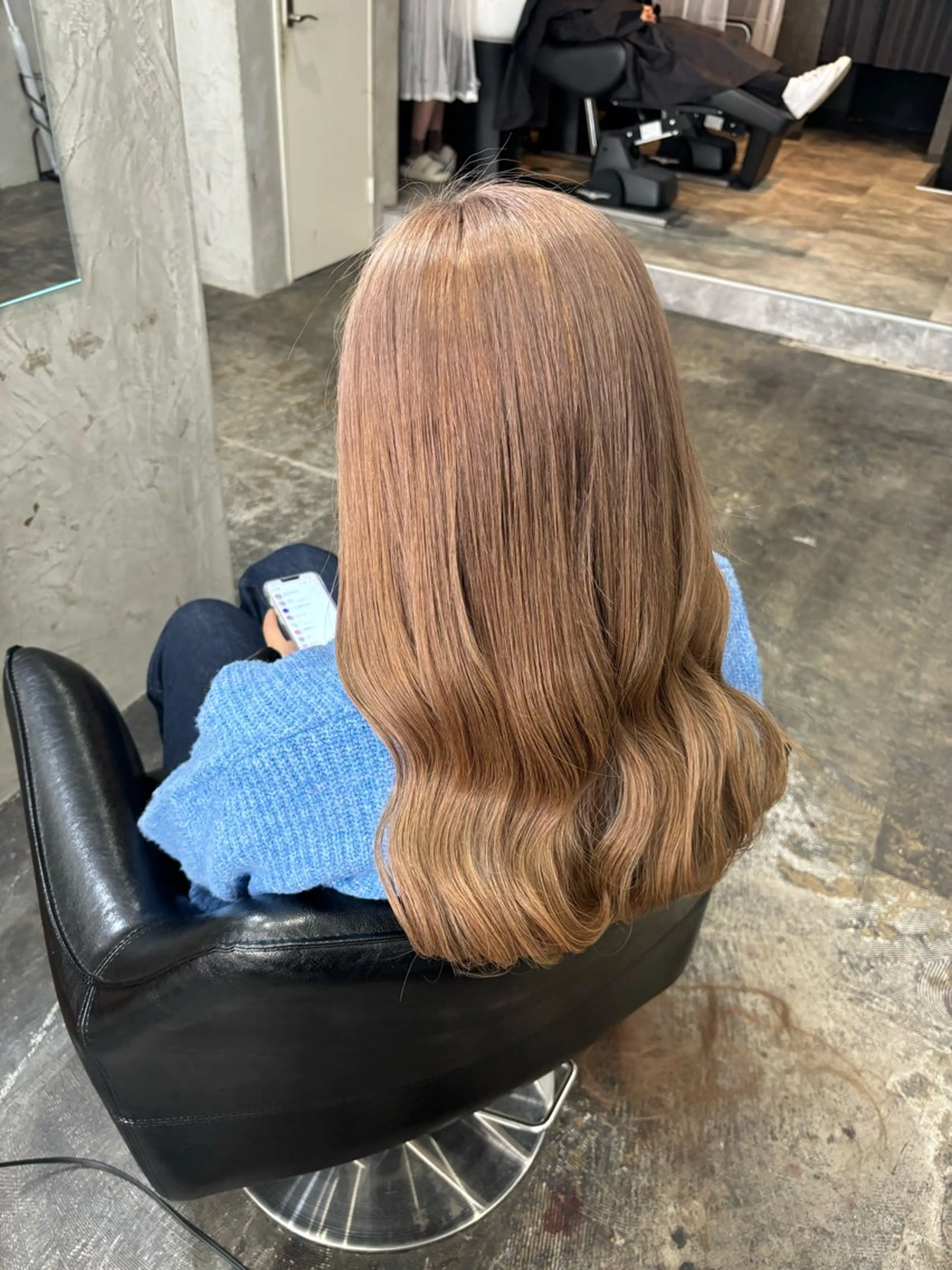 カラー ベージュカラー fudge所属・MaisonHALU 松浦光咲のヘアスタイル