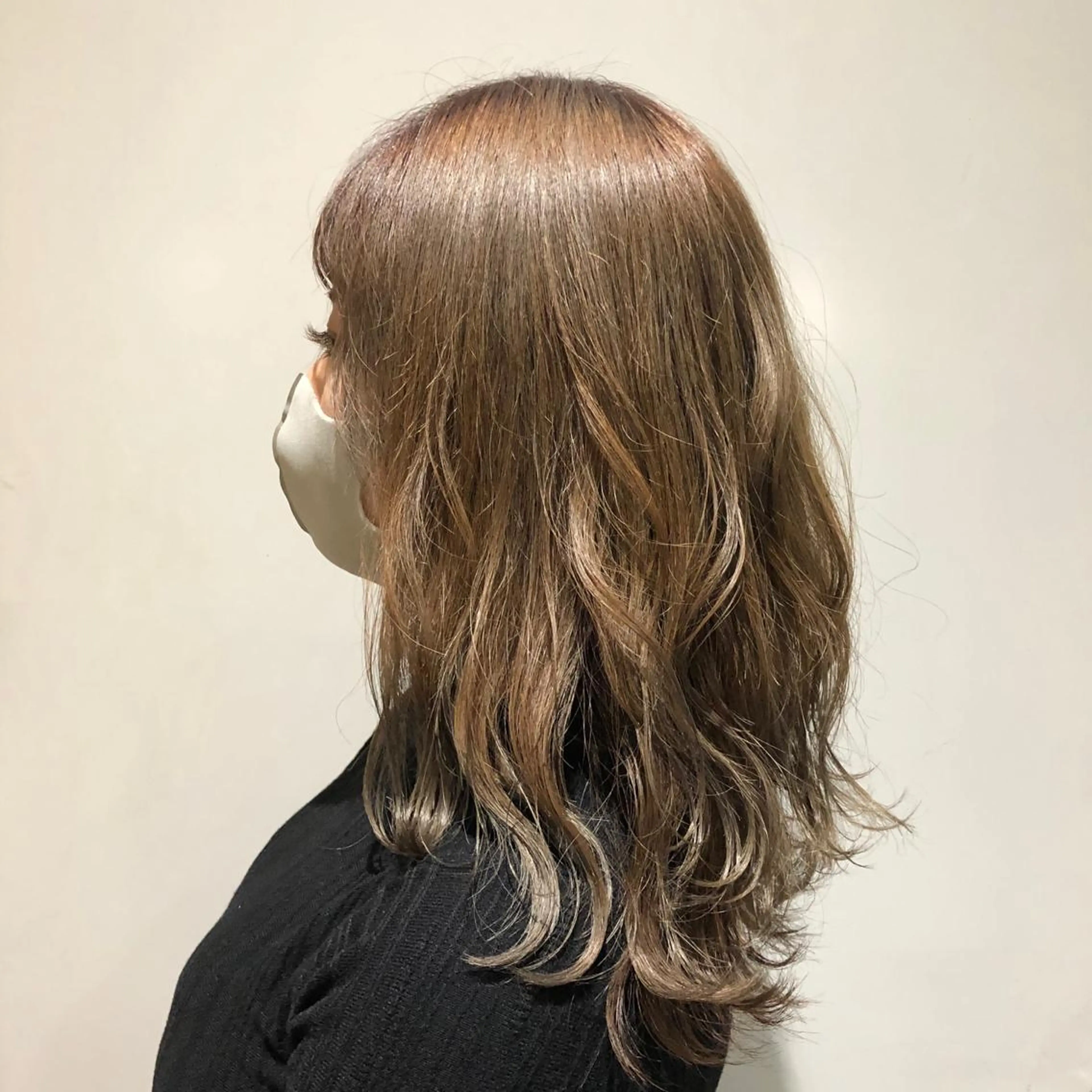 セミロング カラー 透明感カラー ハイトーンカラー 韓国ヘア×髪質改善 /yoshikaのヘアスタイル