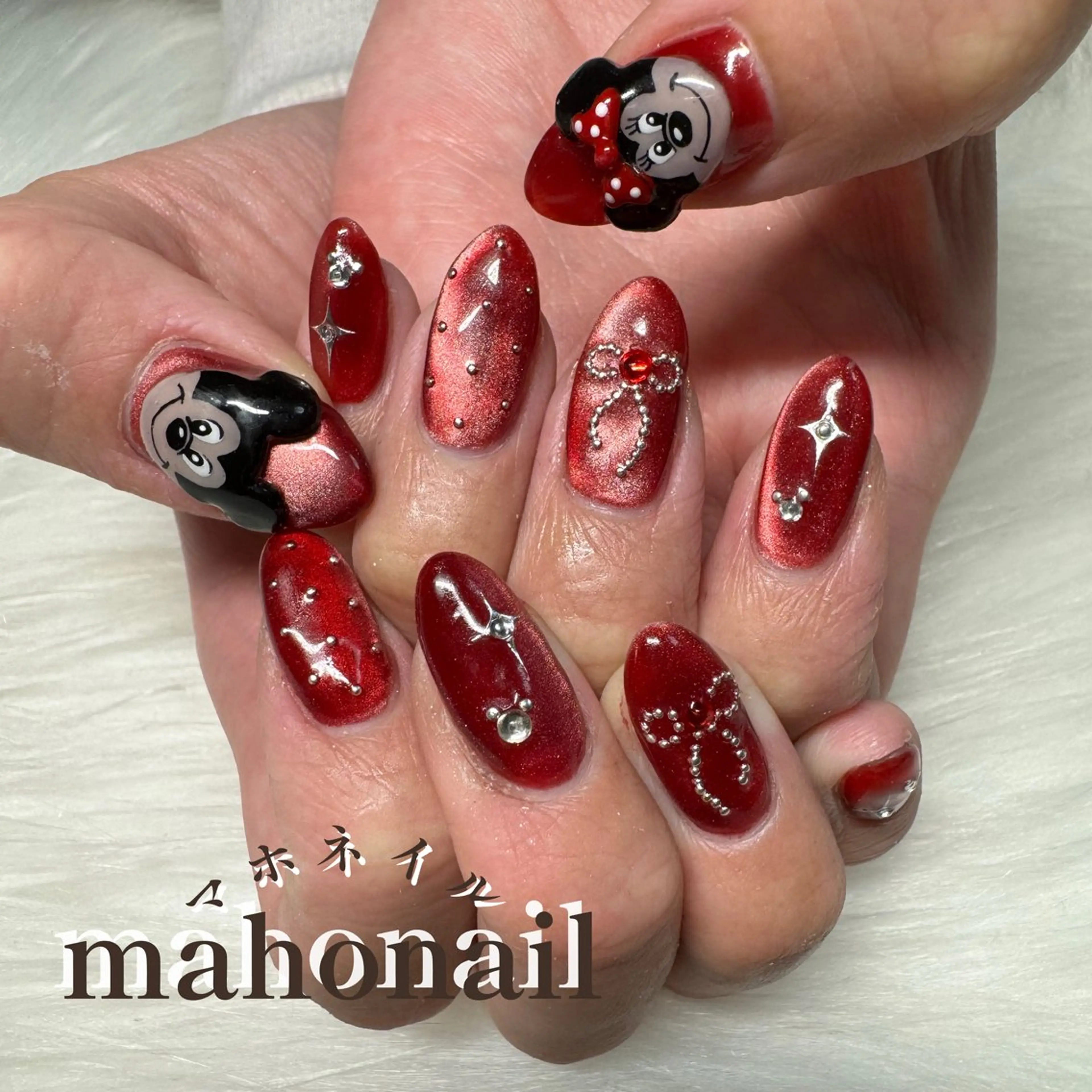 ネイル アートネイル マグネットネイル ワンカラーネイル maho nail マホネイルのネイルデザイン