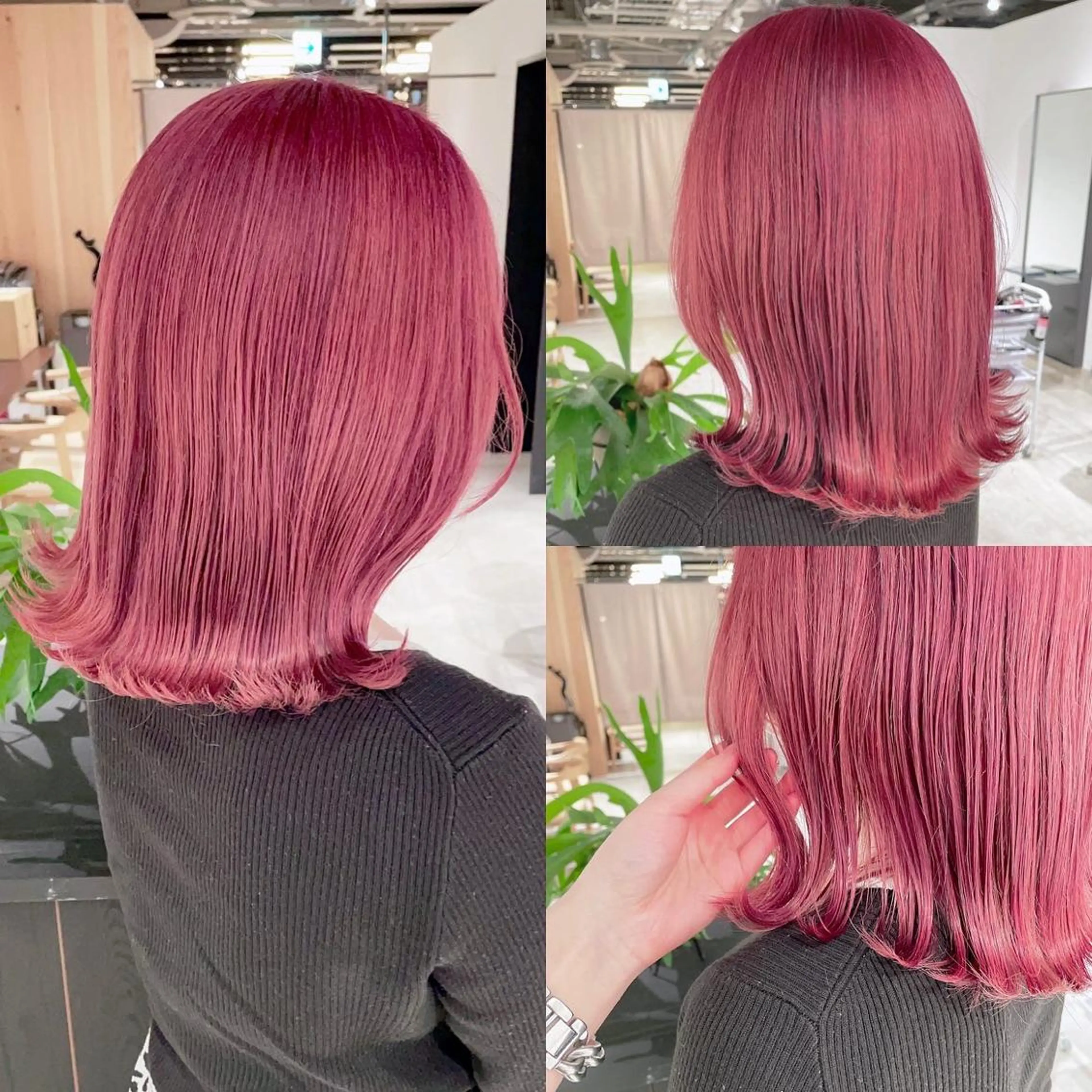 ミディアム カラー ラベンダーカラー ヘアカラー トリートメント 渋谷:インナーカラー ／🍒エリカ🍒のヘアスタイル