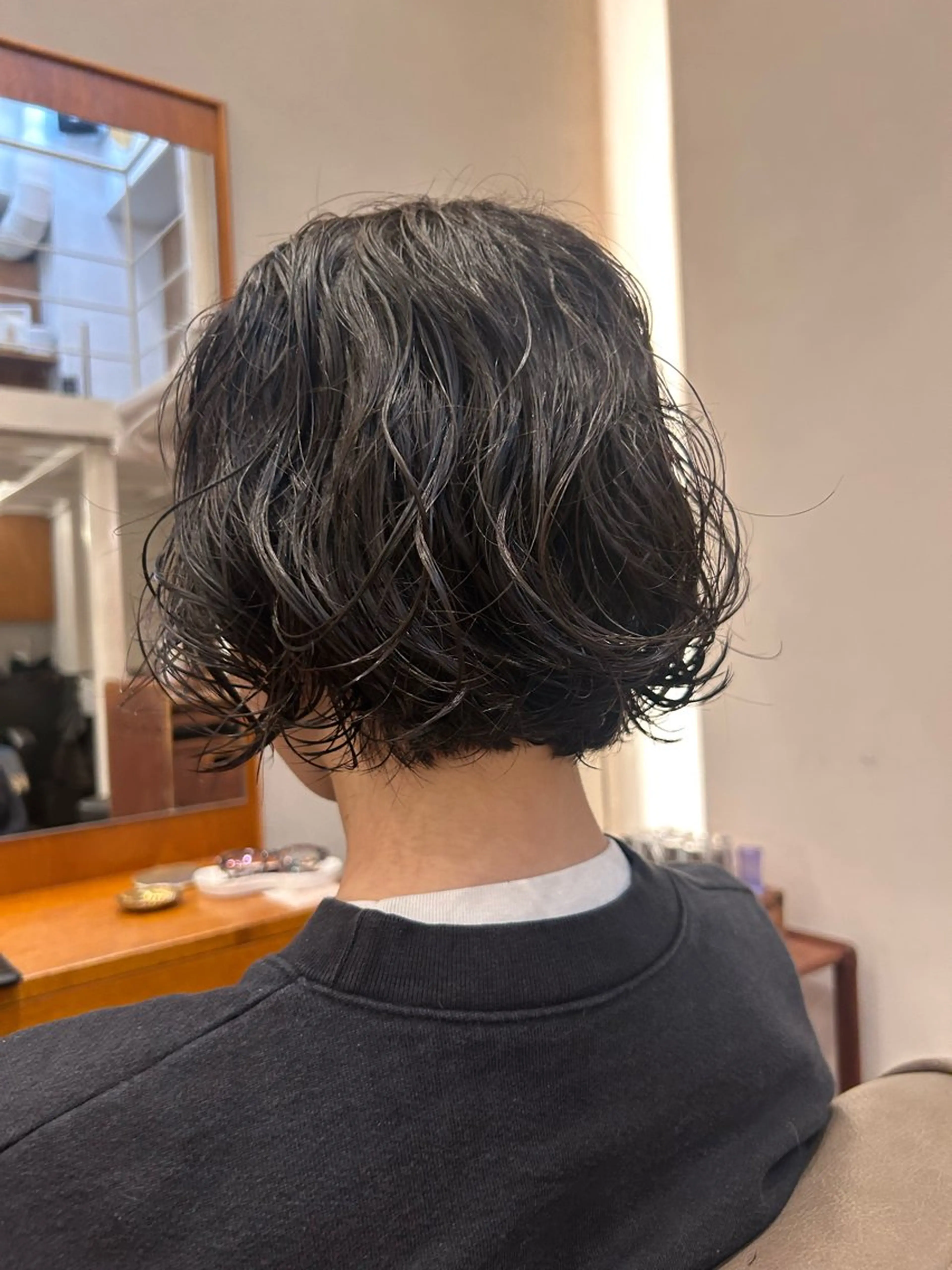 ショート パーマ ボブ ニュアンスパーマ カット パーマ 🌿ボブ パーマ高橋啓太🌿のヘアスタイル