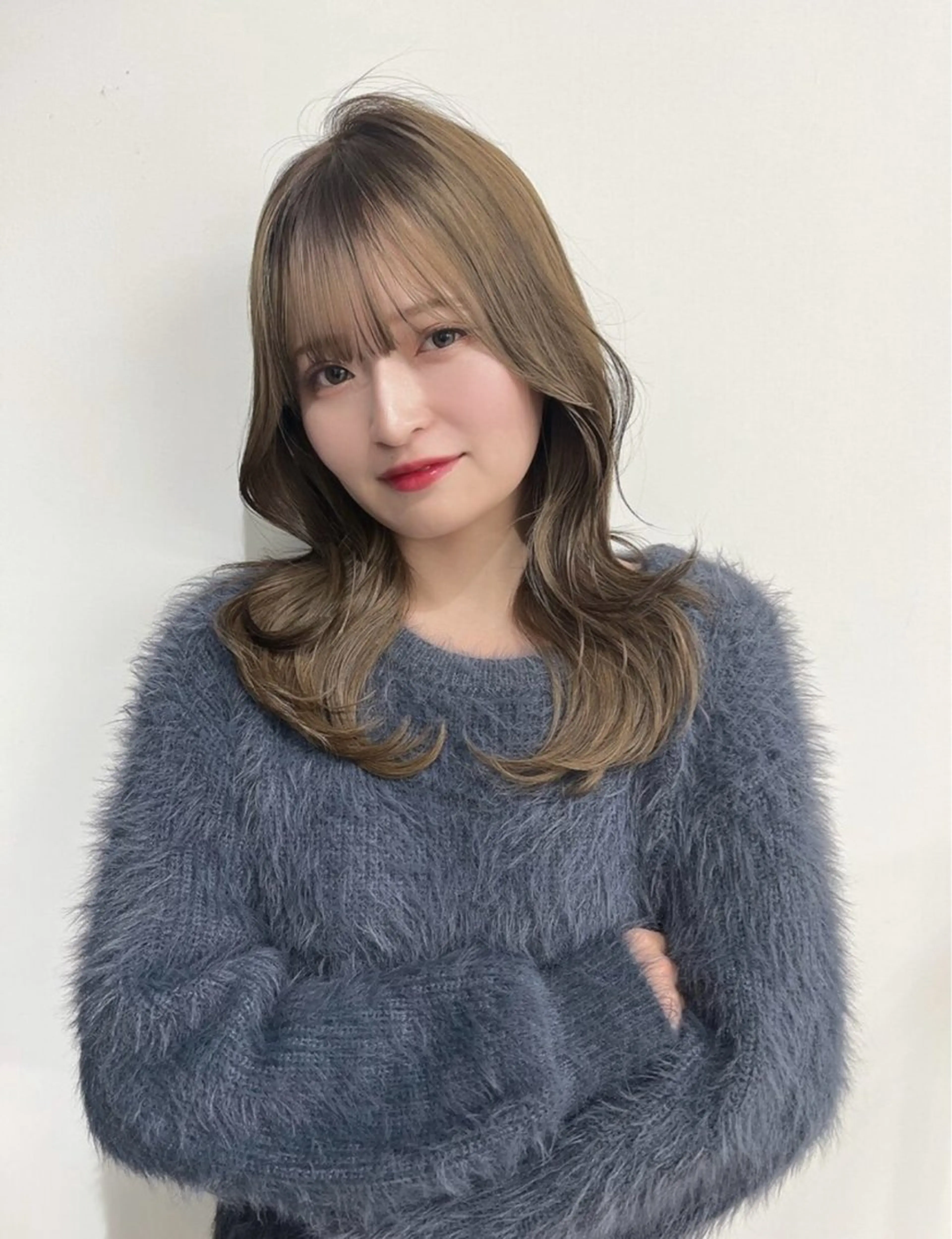 セミロング 尾前 了守のヘアスタイル