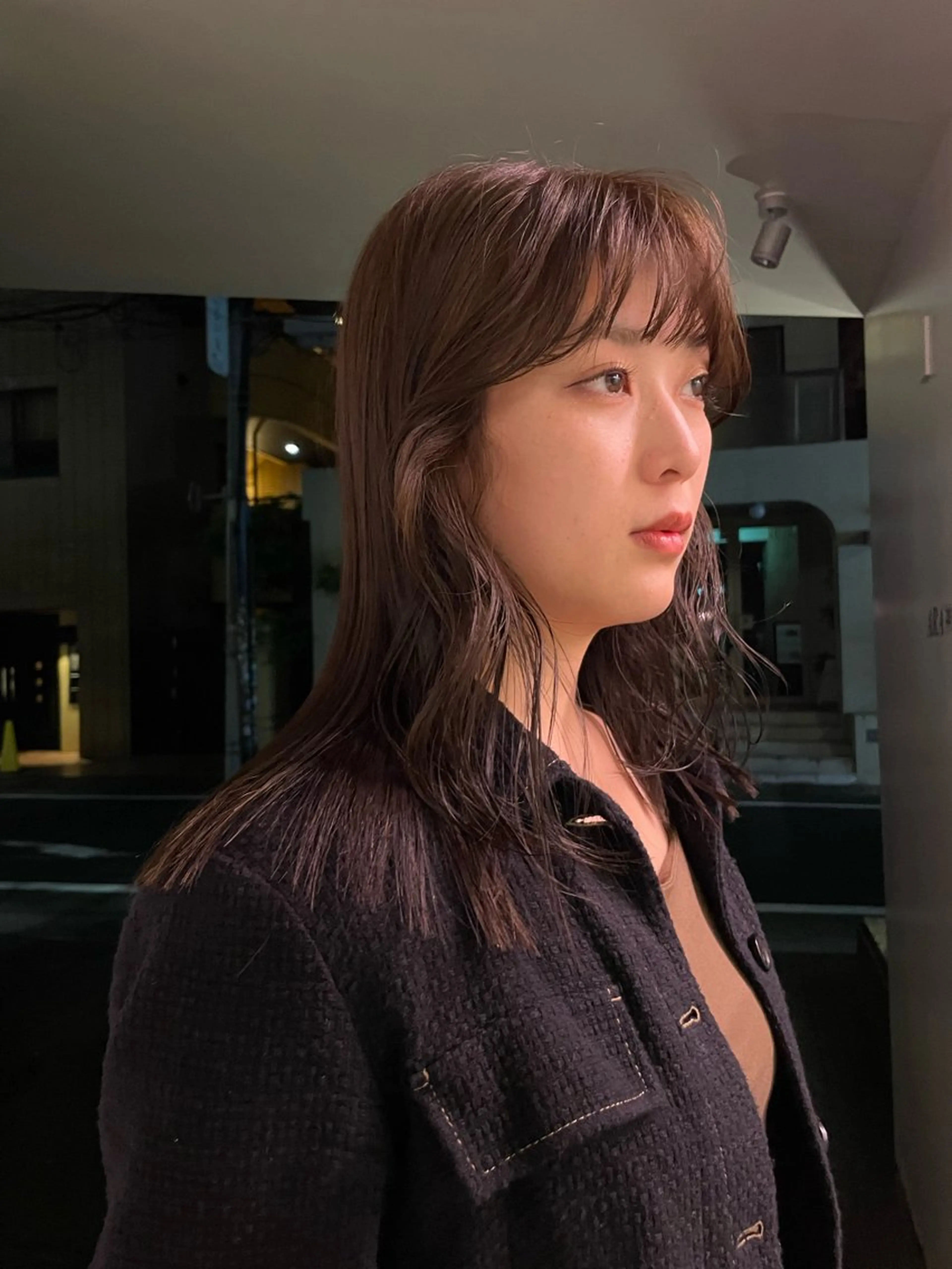 ロング カラー ヘアアレンジ FILMS所属・カット 綾菜のヘアスタイル