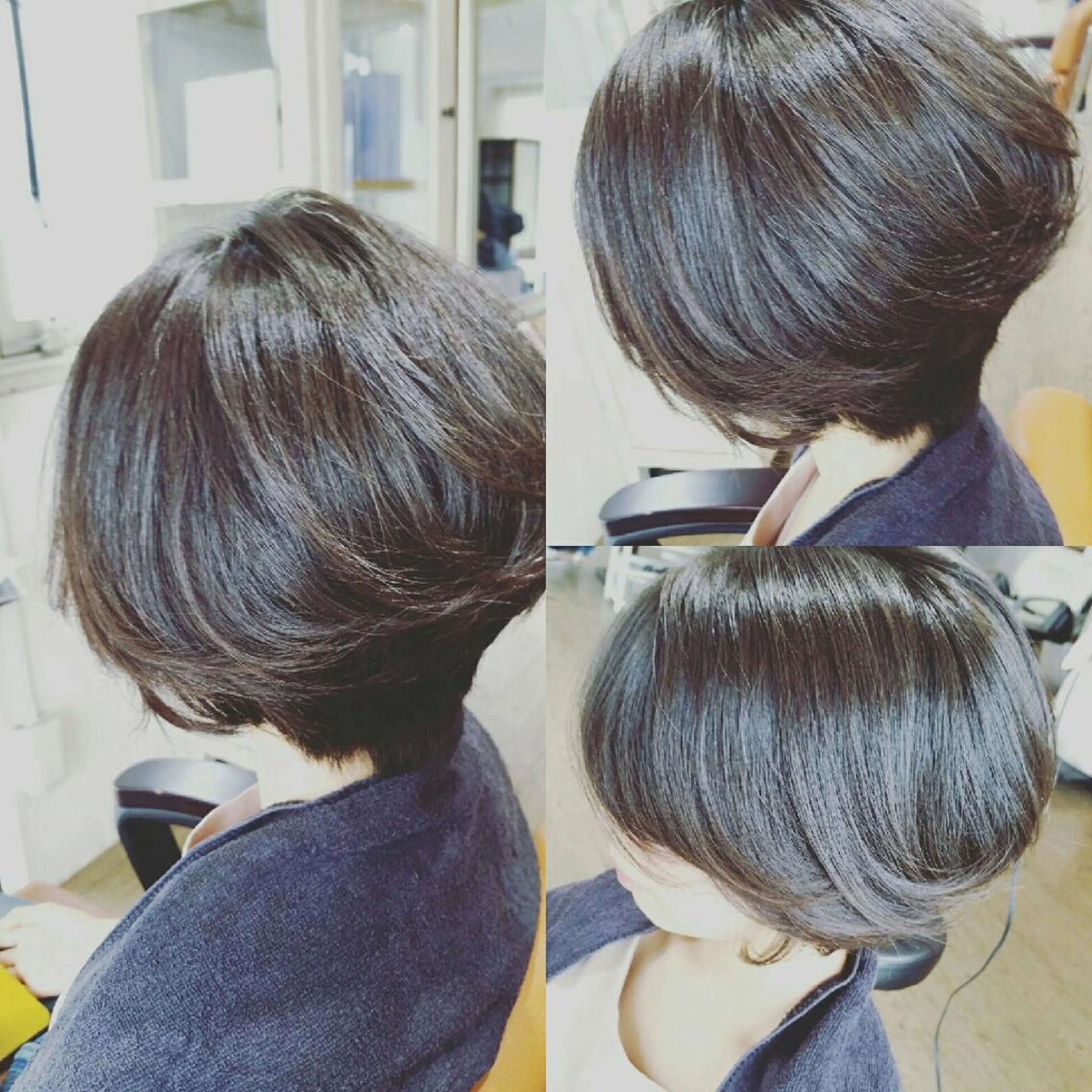 ショート ミディアム カラー アッシュ トリートメント メテオ取扱✨美髪 矯正✨HiroNYのヘアスタイル