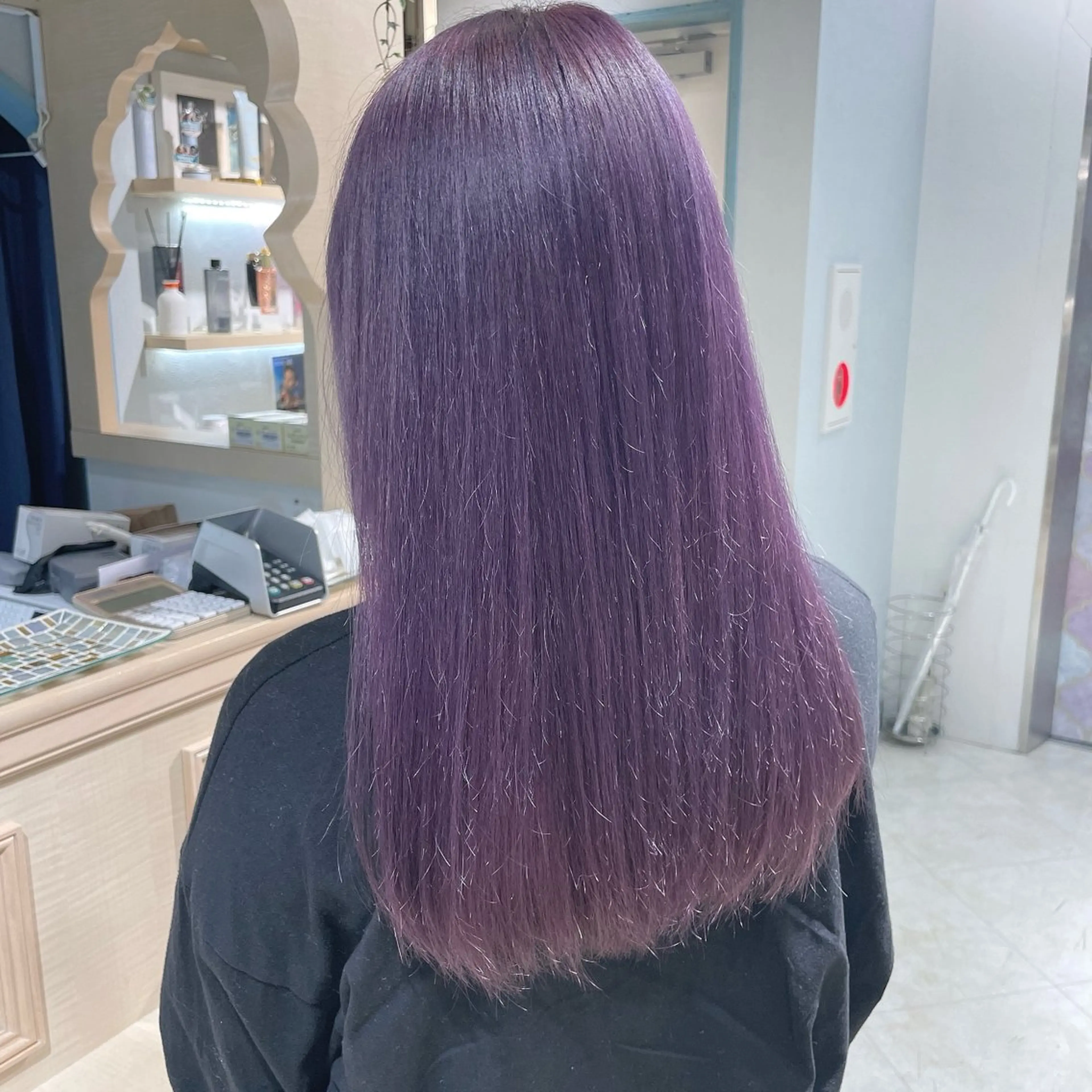 ロング カラー ヘアカラー トリートメント もえな 💋👼🏻のヘアスタイル