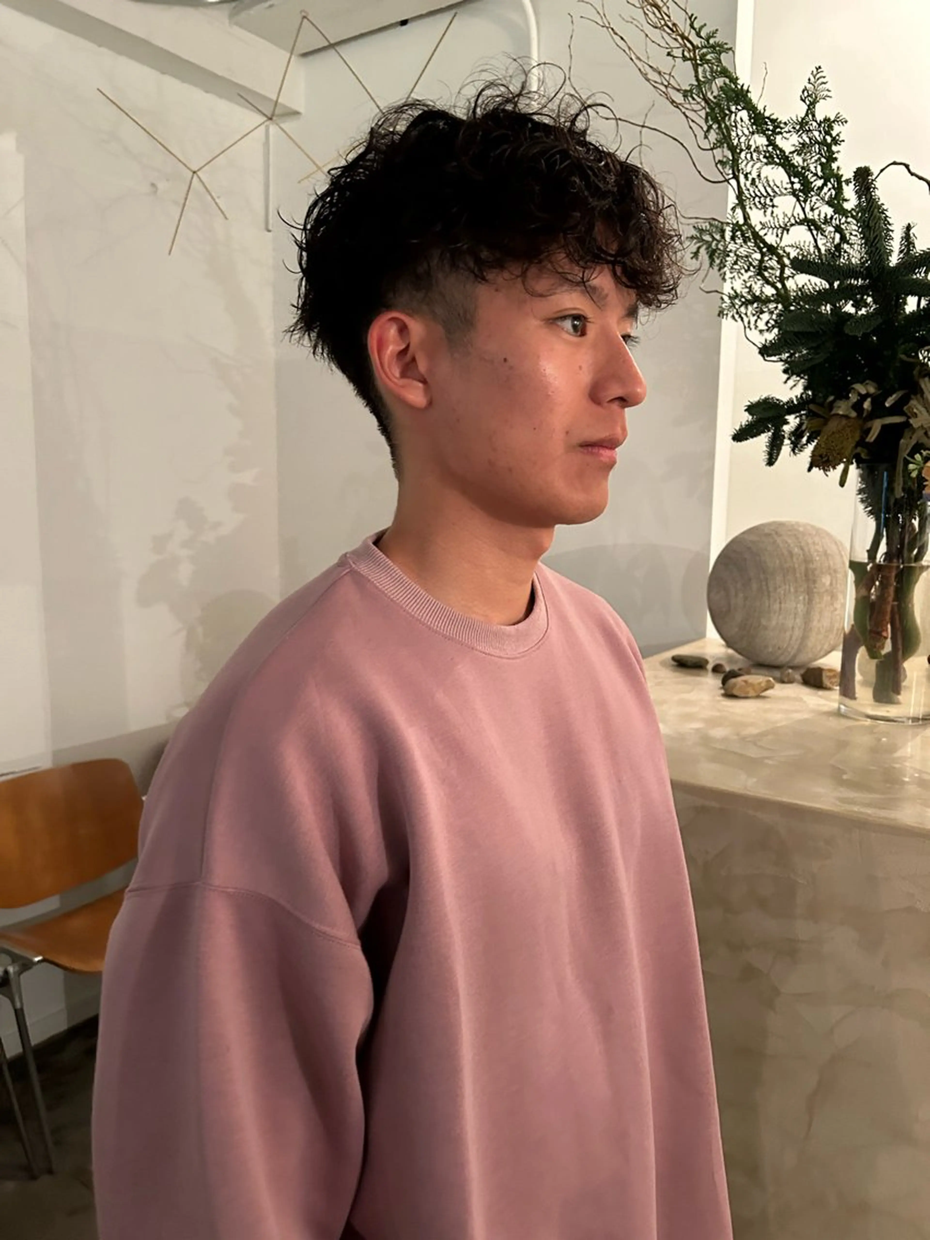メンズ カット パーマ 原 瑞希のヘアスタイル