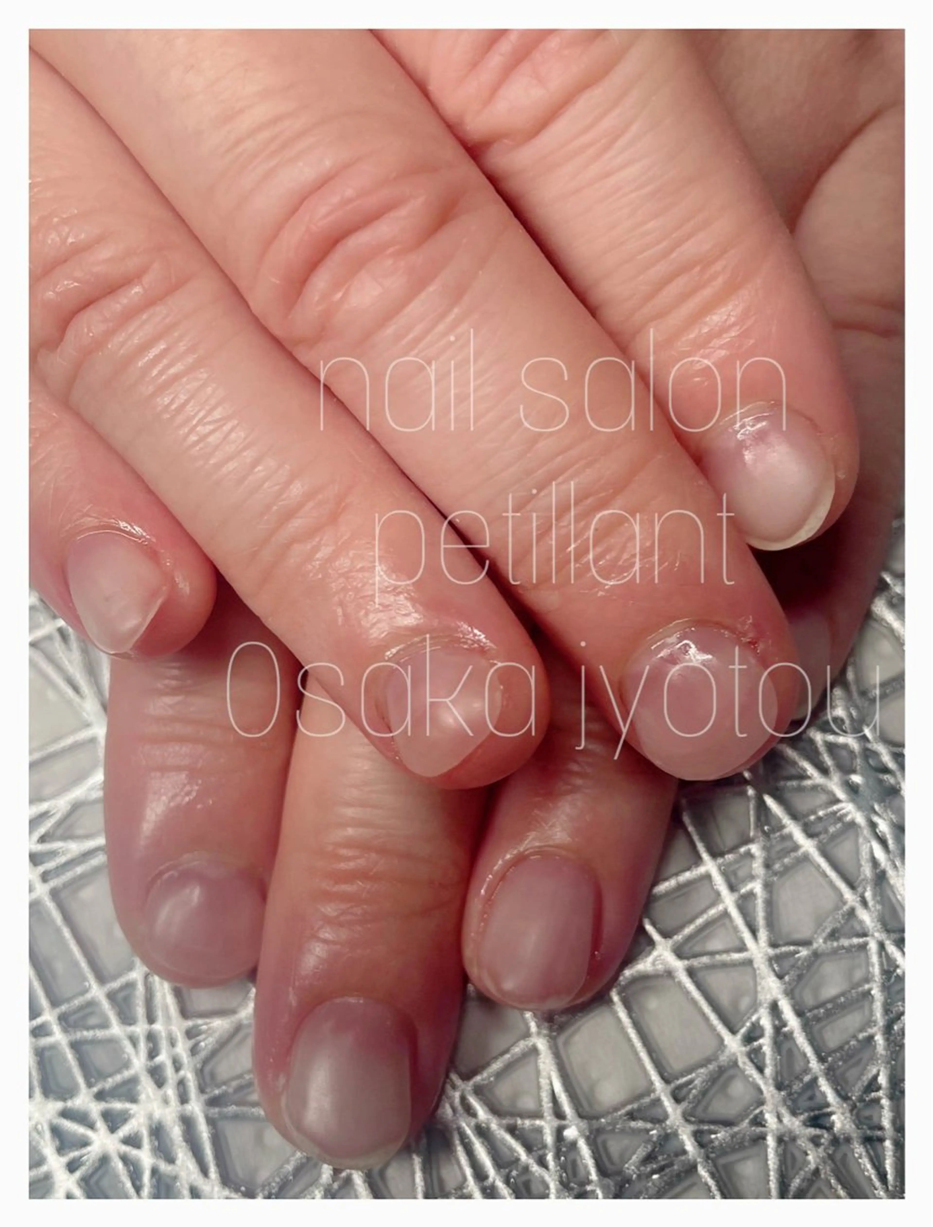 ネイル クリアネイル マットネイル petillant所属・nail salon petillantのネイルデザイン