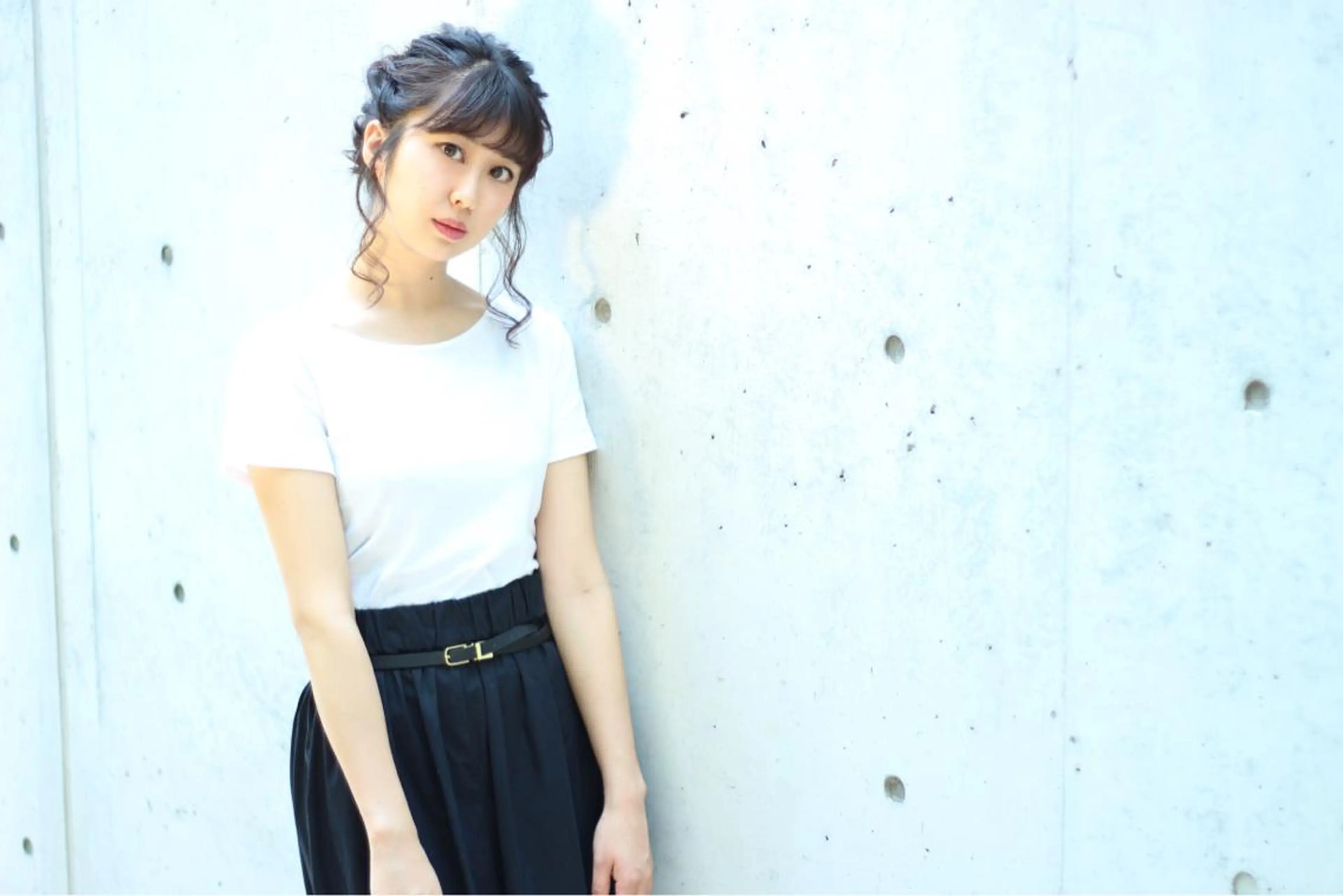 ミディアム ヘアアレンジ COREblanc ゆきの／表参道 原宿のヘアスタイル