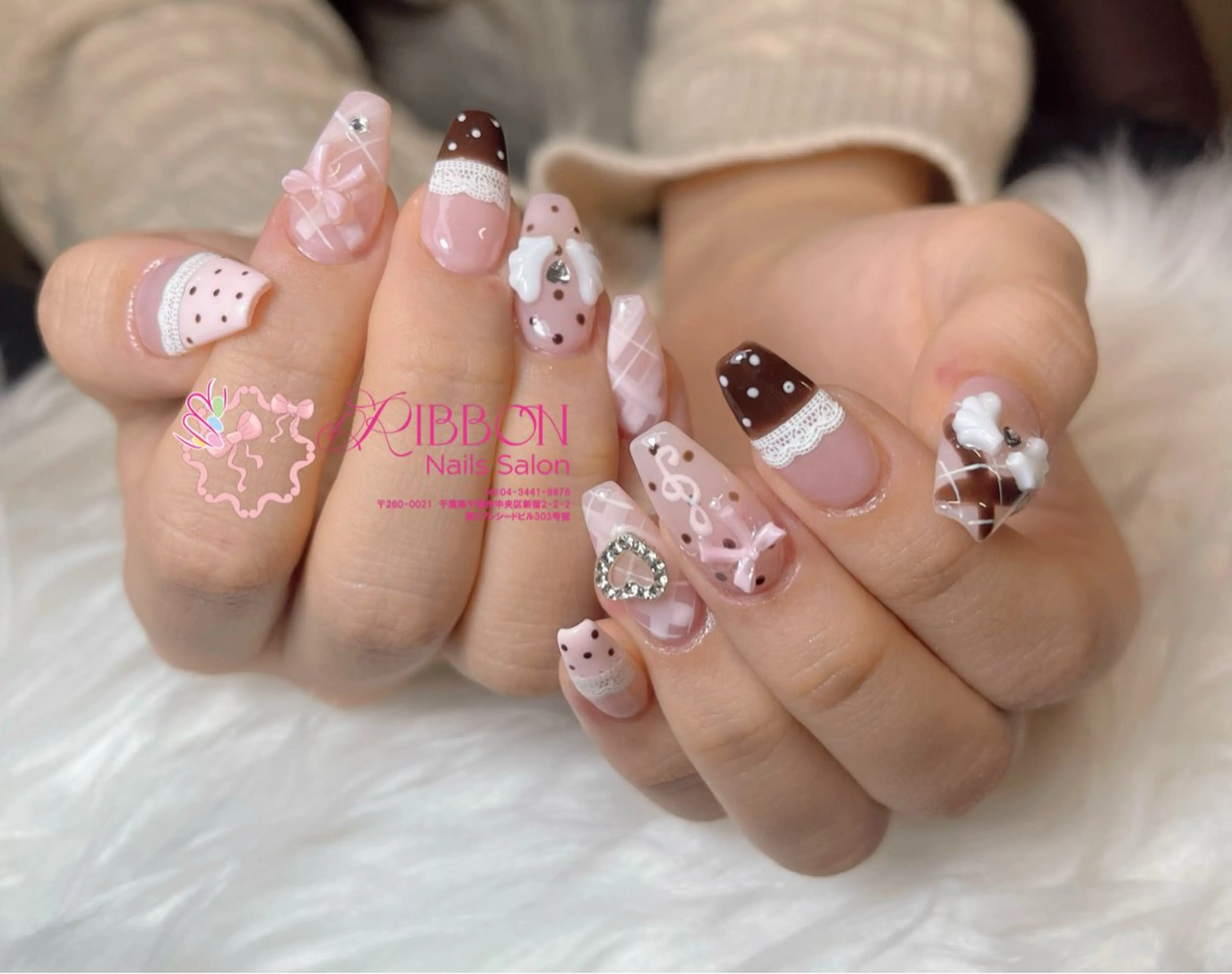 ネイル チークネイル フットネイル フレンチネイル グラデーション 韓国ネイル ハンドネイル Ribbonnail salonのネイルデザイン