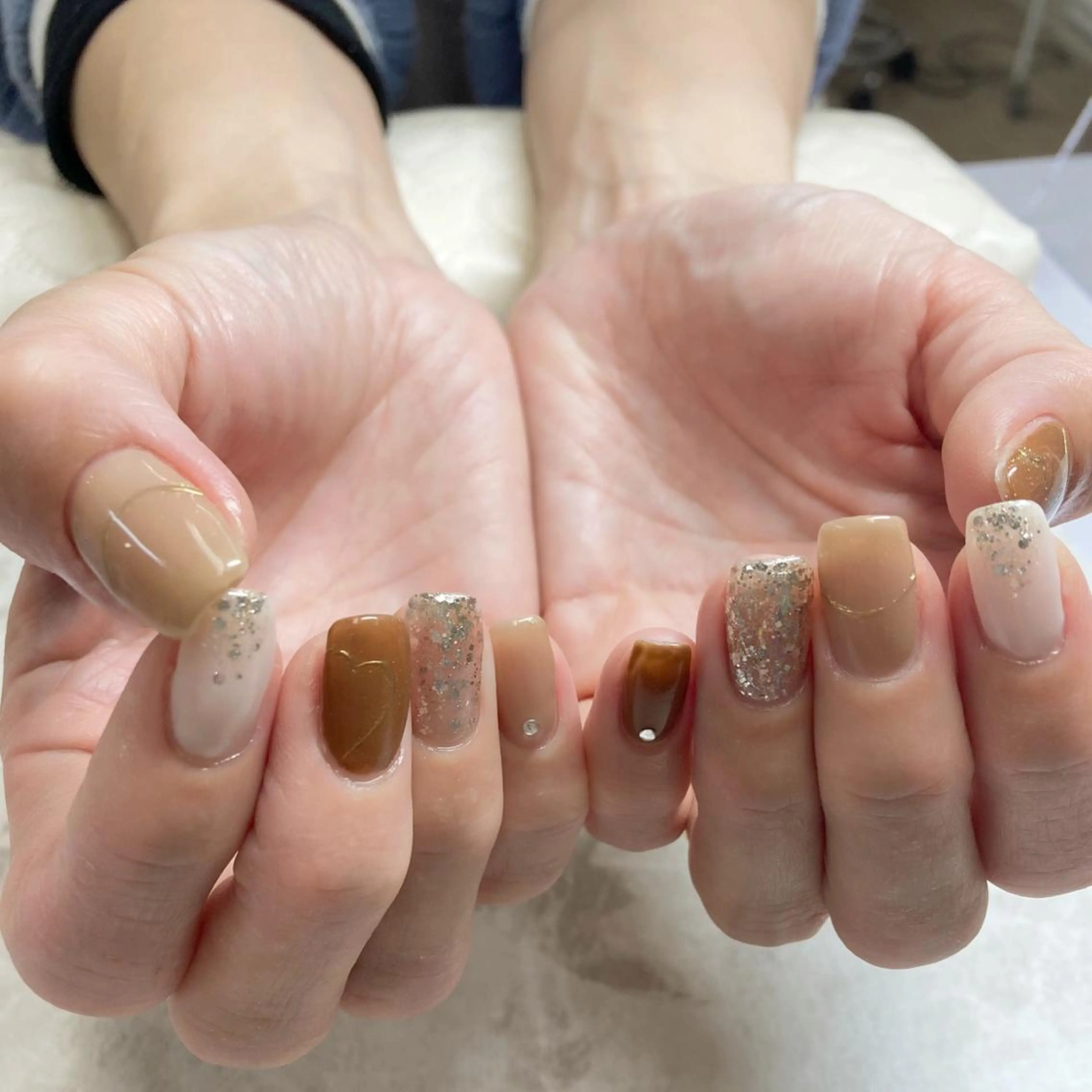 ネイル バレンタイン RicottEYELASH&NAIL所属・下城 葵のネイルデザイン