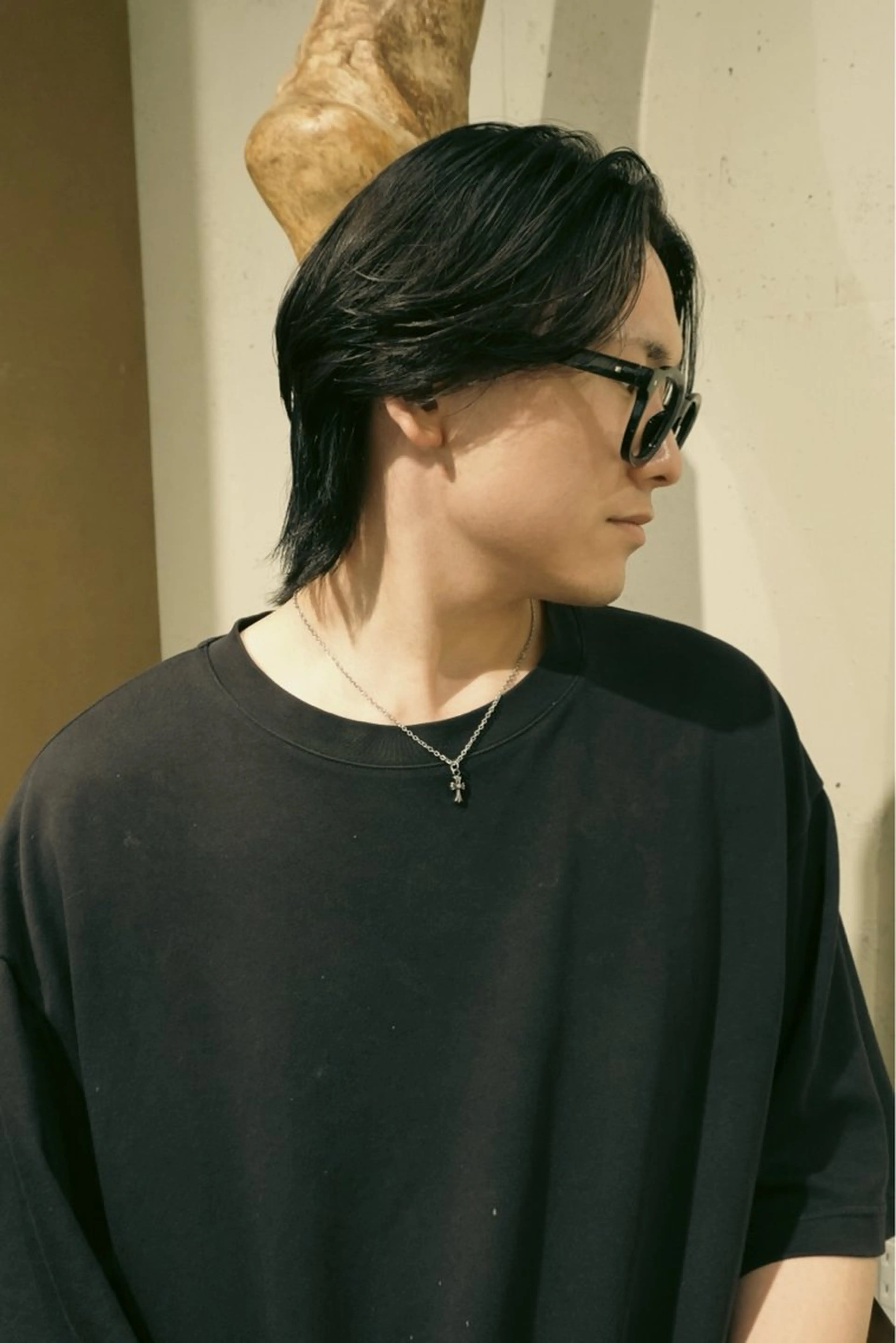 メンズ センターパート マッシュ メンズパーマ メンズショート スパイキーショート メンズカット 立川湧揮のヘアスタイル