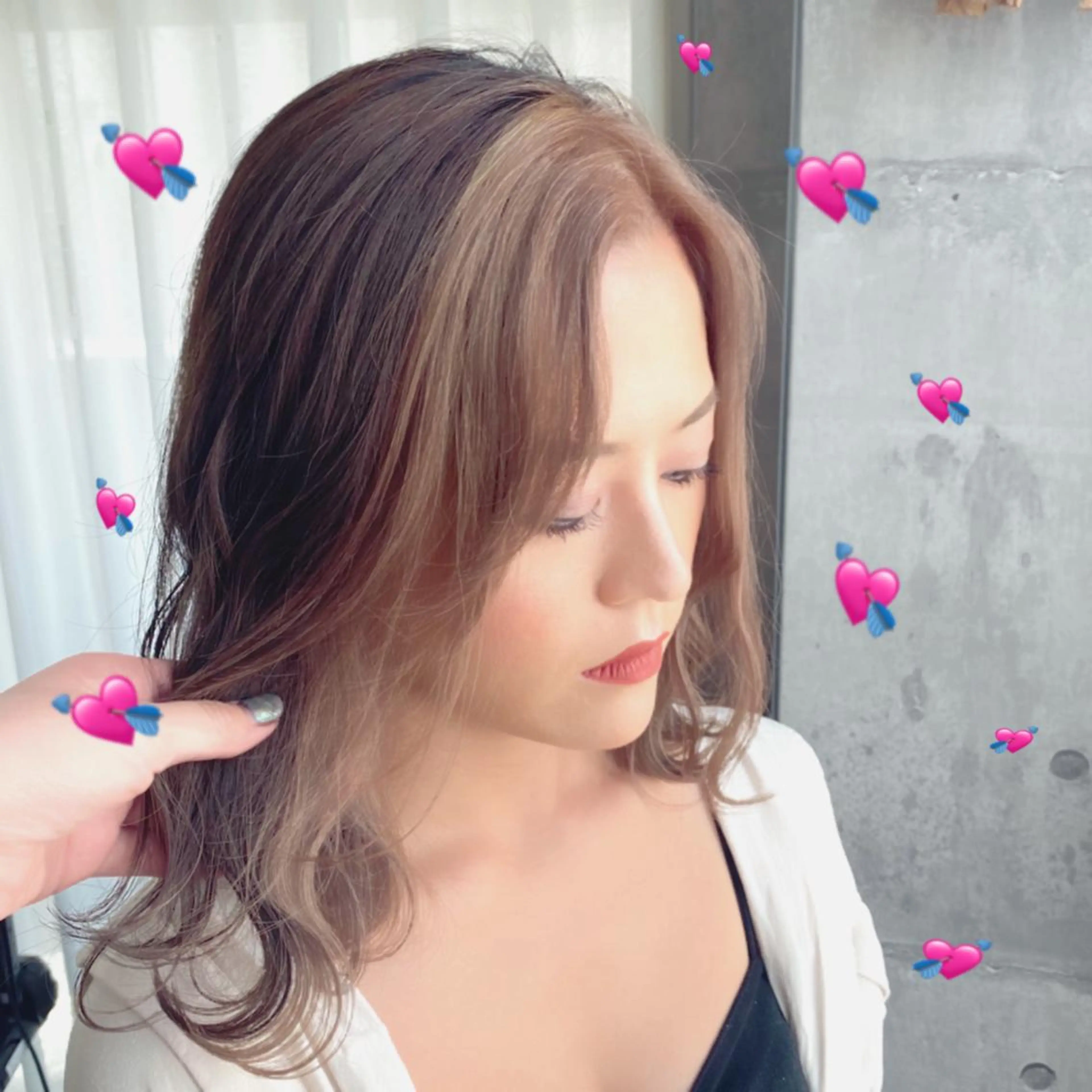 ミディアム カラー SOY-KUFU高田馬場所属・レイヤー♡艶髪♡ 韓国風♡加藤あゆみのヘアスタイル