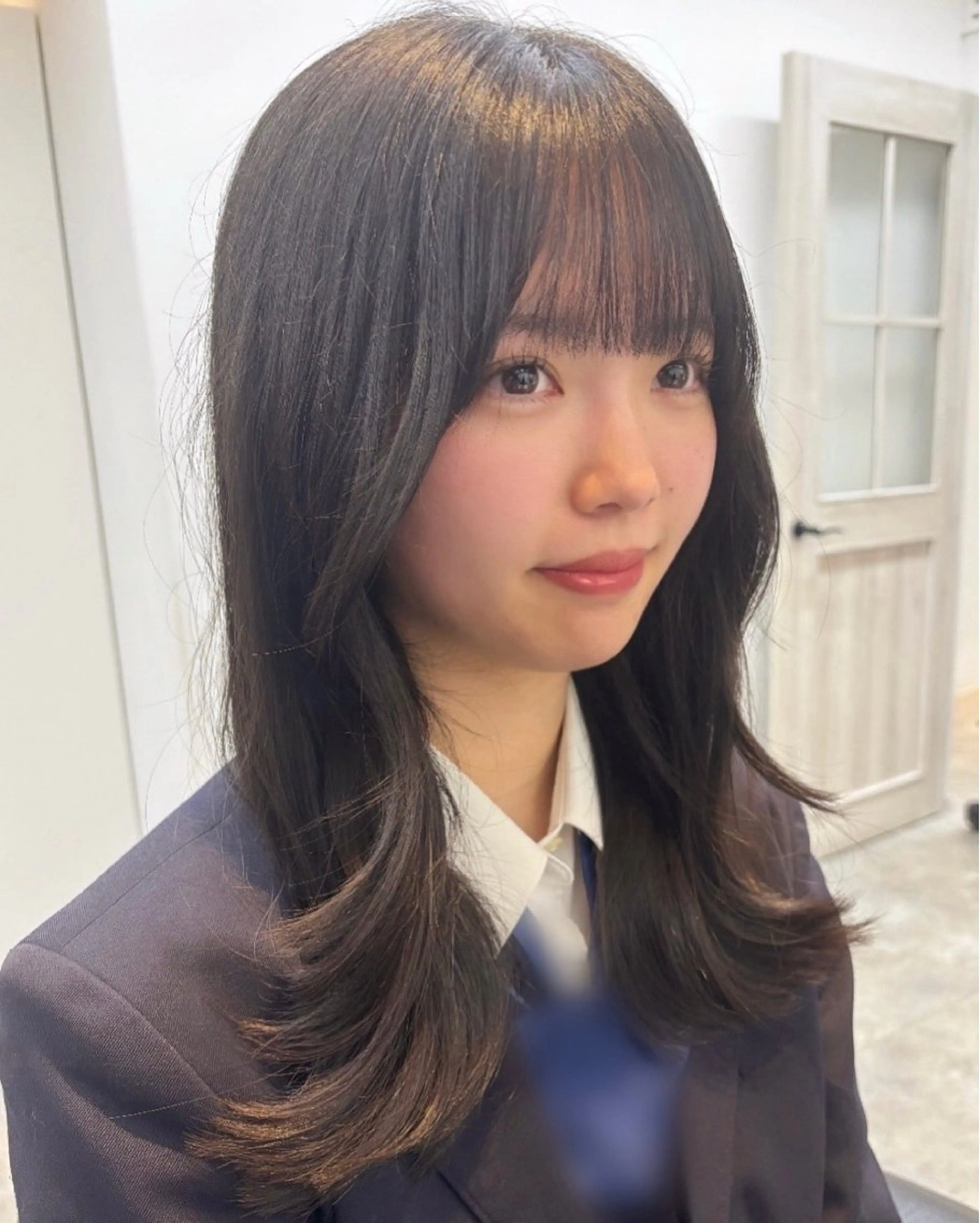 ロング くびれヘア レイヤーカット 札幌美容師♡西塔 瑠音🎀のヘアスタイル