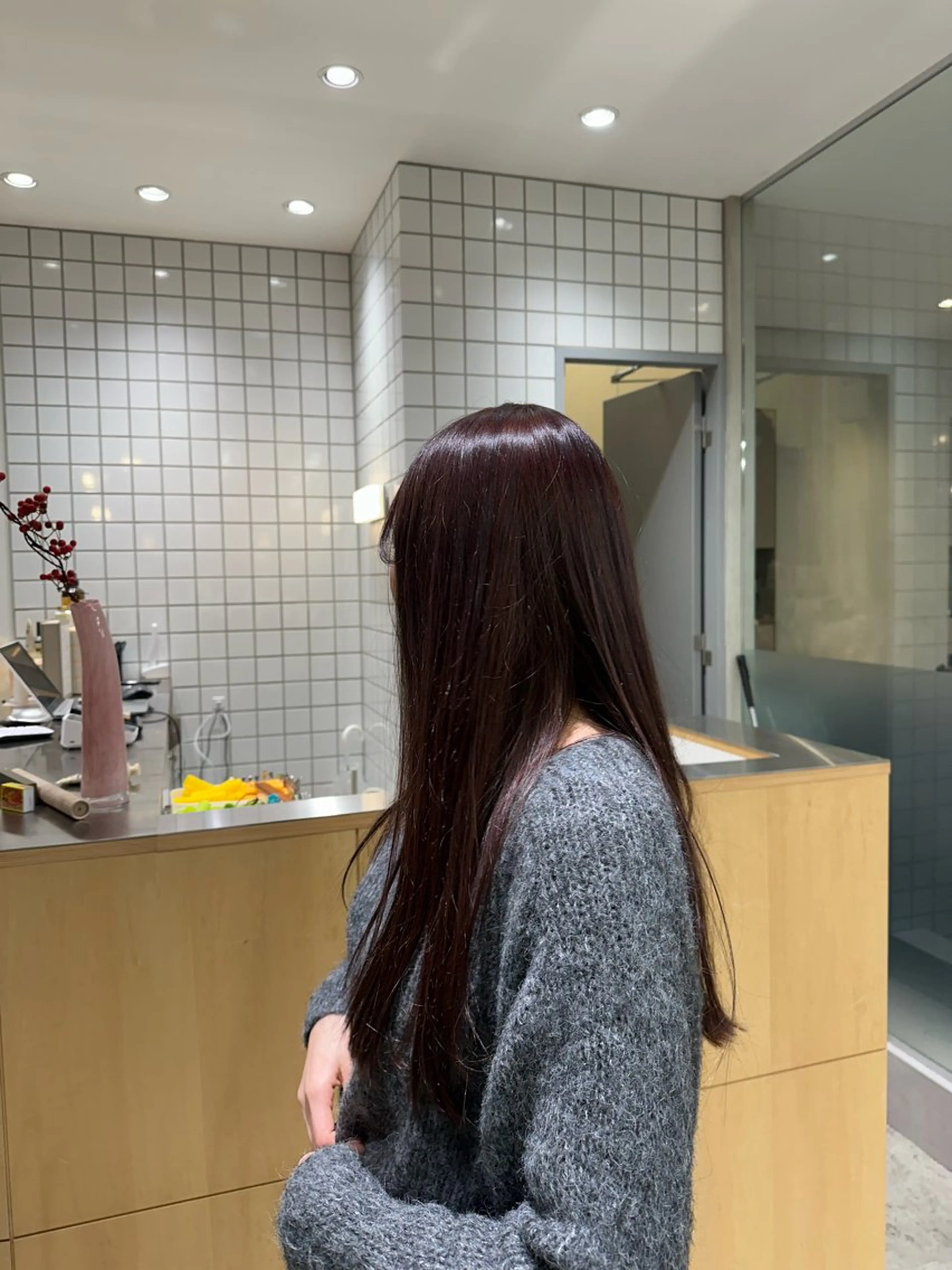 ロング ヘアカラー 🍇透明感カラー/ カットひかる🍒のヘアスタイル