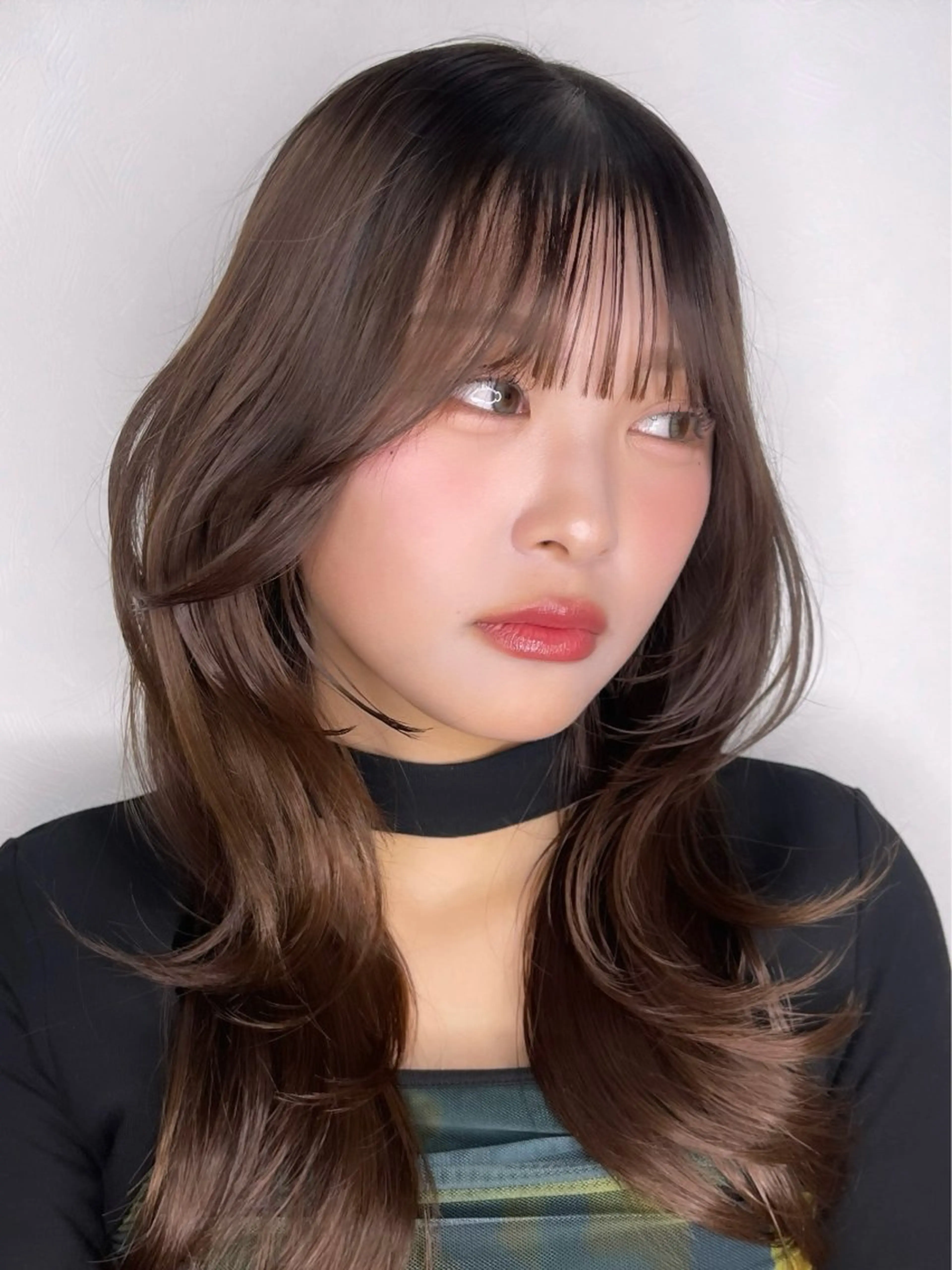 ロング カット ヘアカラー トリートメント 剣持友希/高崎 ifh iizukaのヘアスタイル