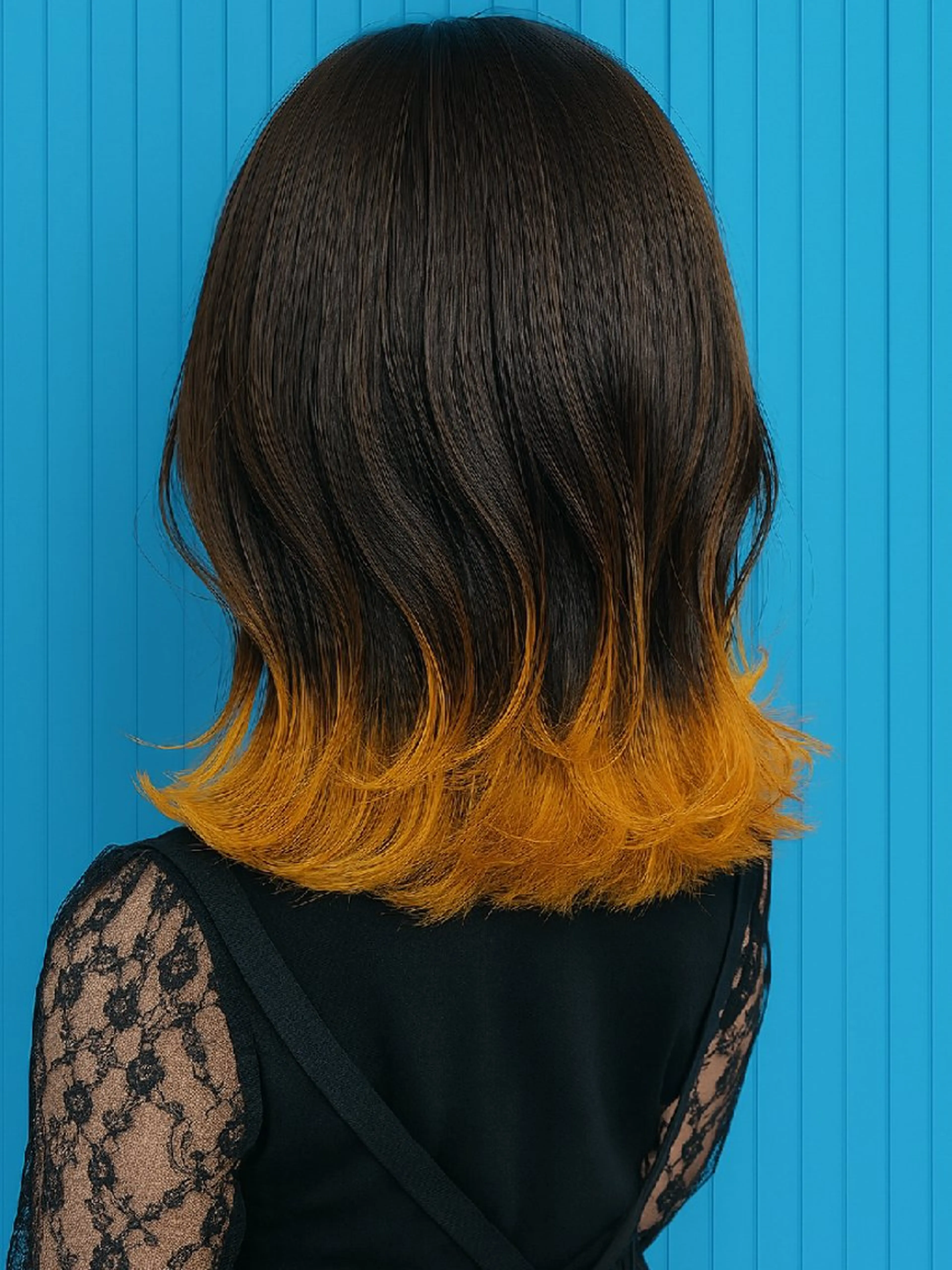 セミロング ヘアカラー トリートメント 髪質改善アンブリーチ 店長みやけななのヘアスタイル