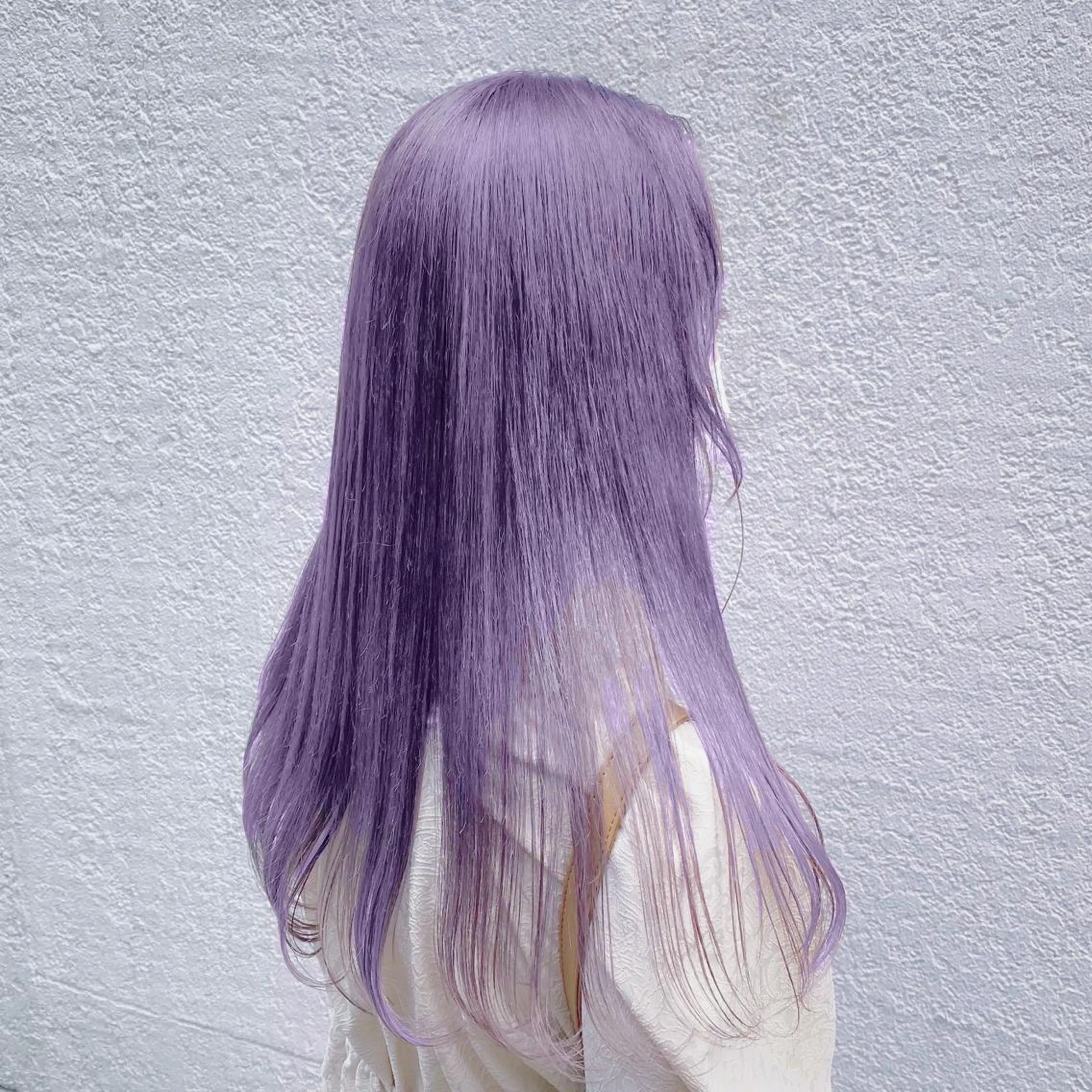 ロング カラー ラベンダーカラー ラベンダーグレー LATTE所属・垢抜け顔周り／韓国 ヘア𝑺𝒂𝒌𝒊のヘアスタイル