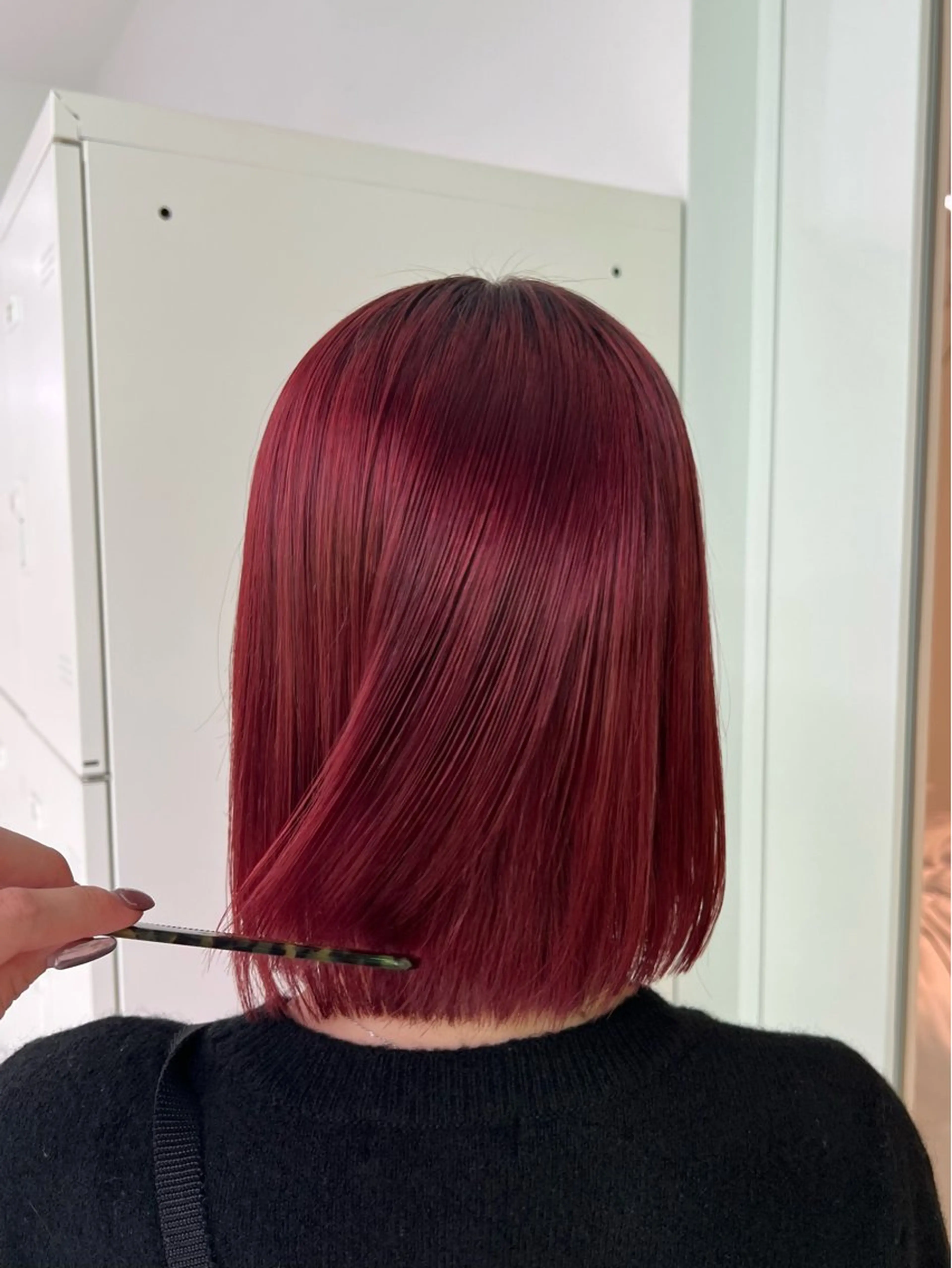 ミディアム カラー カット ヘアカラー トレンド暖色 /mina♡のヘアスタイル