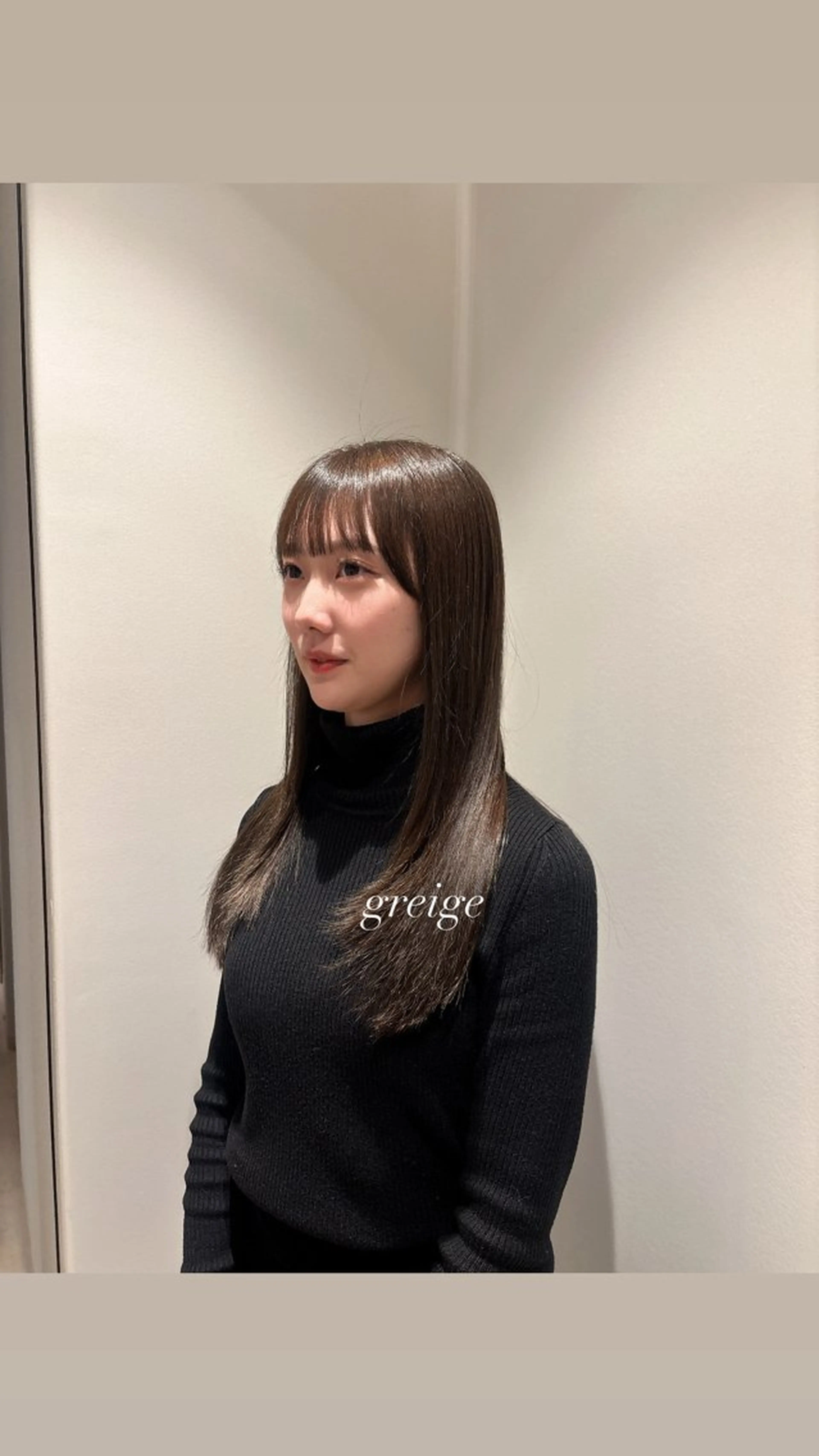 セミロング カラー 髪質改善 トリートメント 髪質改善カラー ベージュ🤎YUMEのヘアスタイル